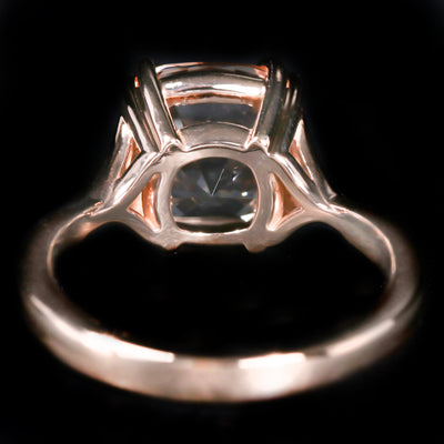 14K Rose Gold 3.98 Carat Morganite Ring