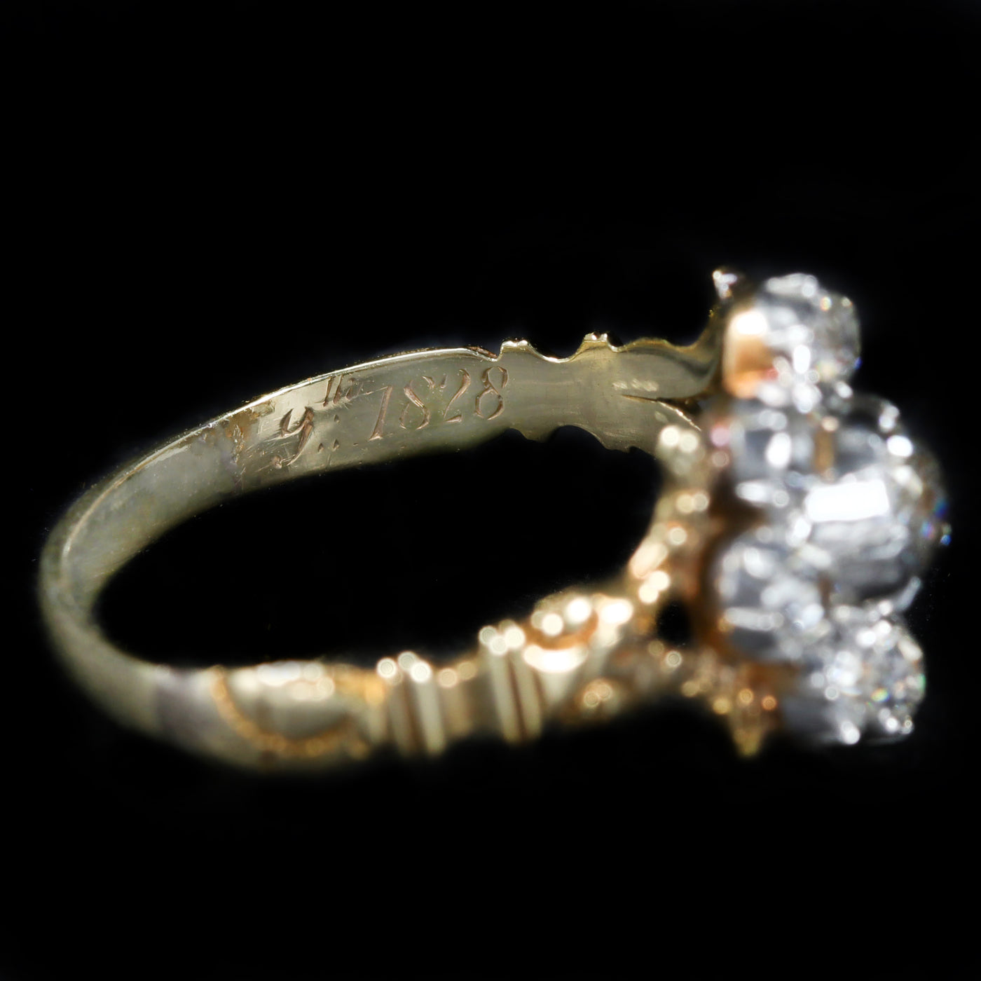 Late Victorian 1.05 CTW Old Mine Cut Diamond Ring