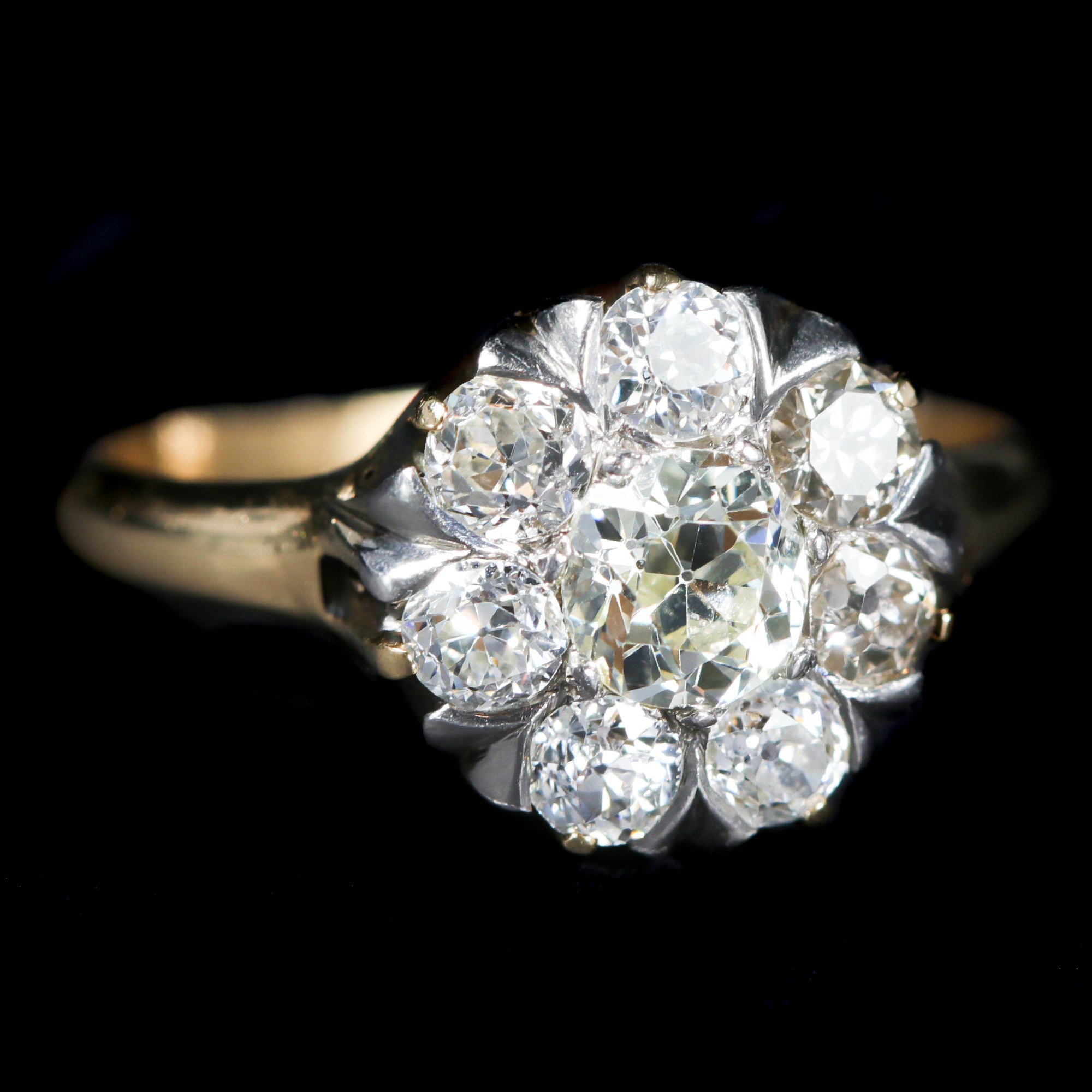 Early 1900s CTW Old Mine Cut Diamond Engagement Ring