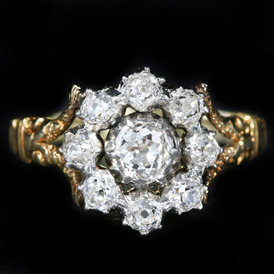 Late Victorian 1.05 CTW Old Mine Cut Diamond Ring