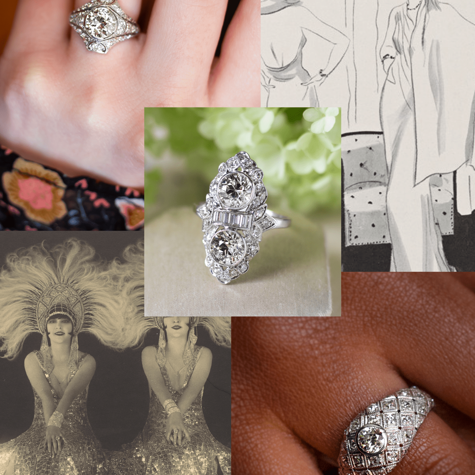 Art Deco Jewelry Settings: Illusions of Grandeur - Walton's Jewelry