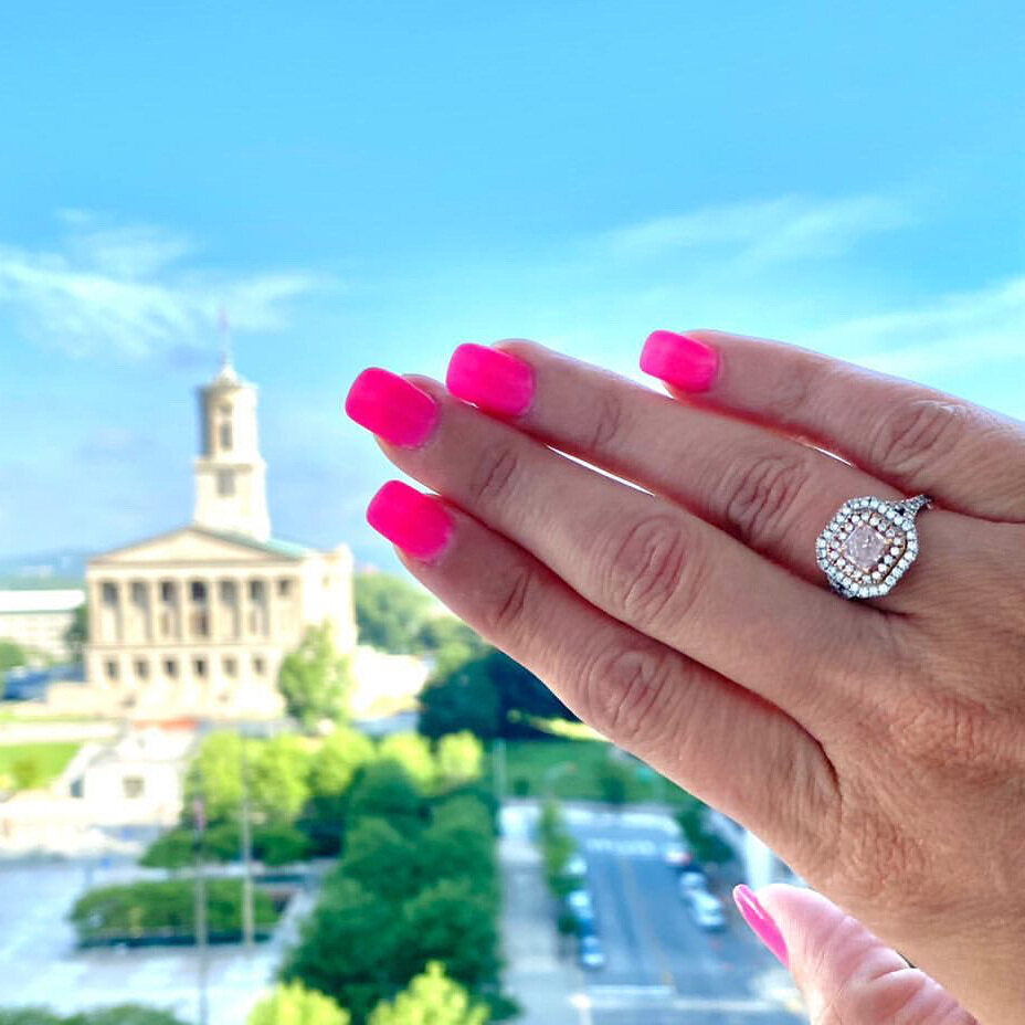 Pink Diamond Ring