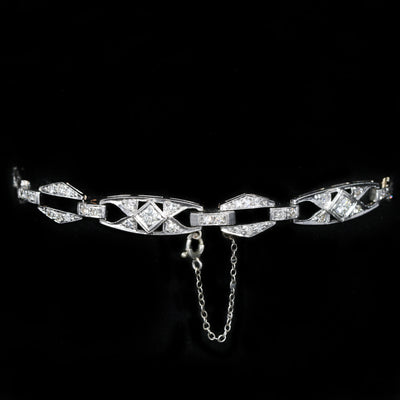 Art Deco Platinum 1.60 CTW Diamond Bracelet