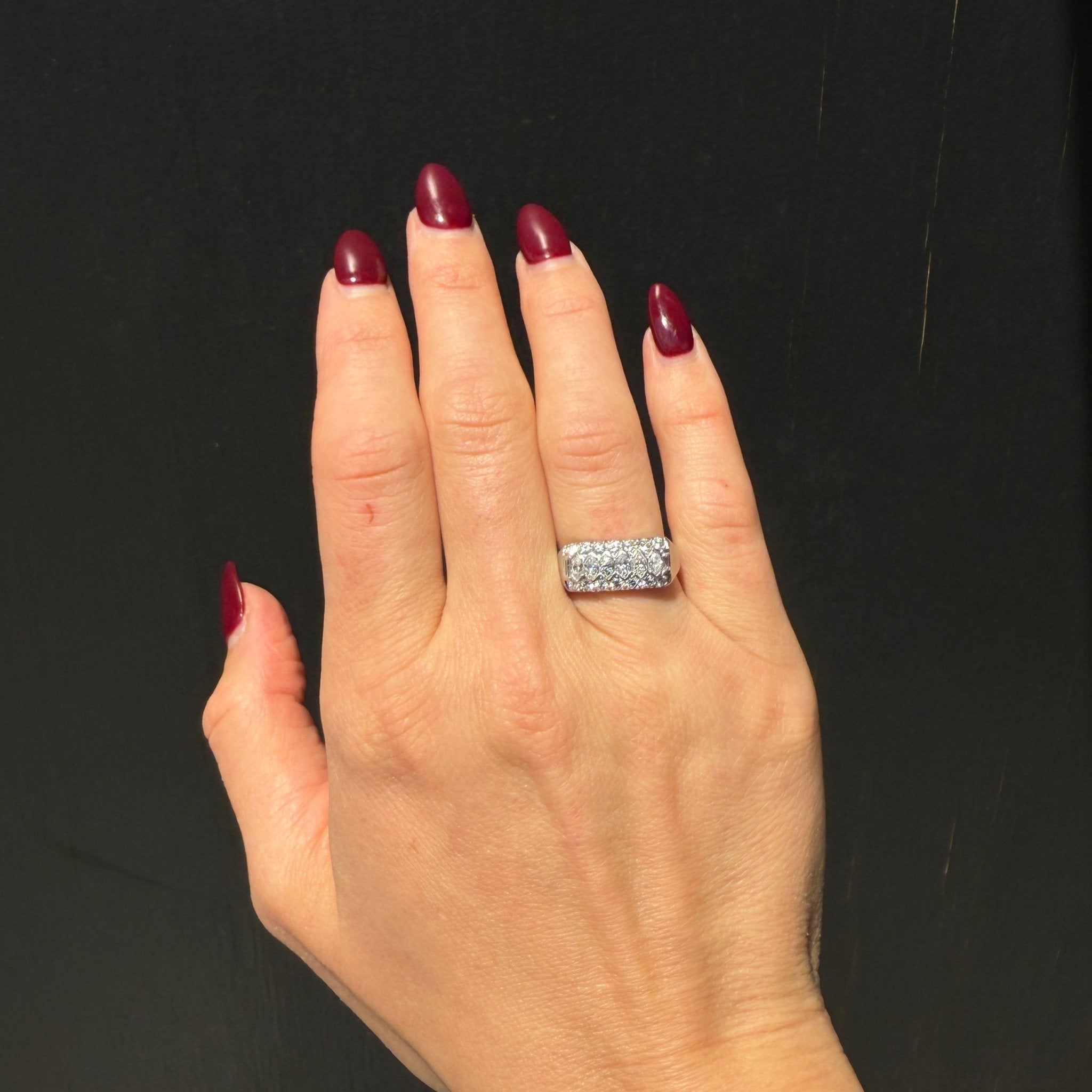 Retro Platinum 1.42 CTW Diamond Ring - Walton's Jewelry