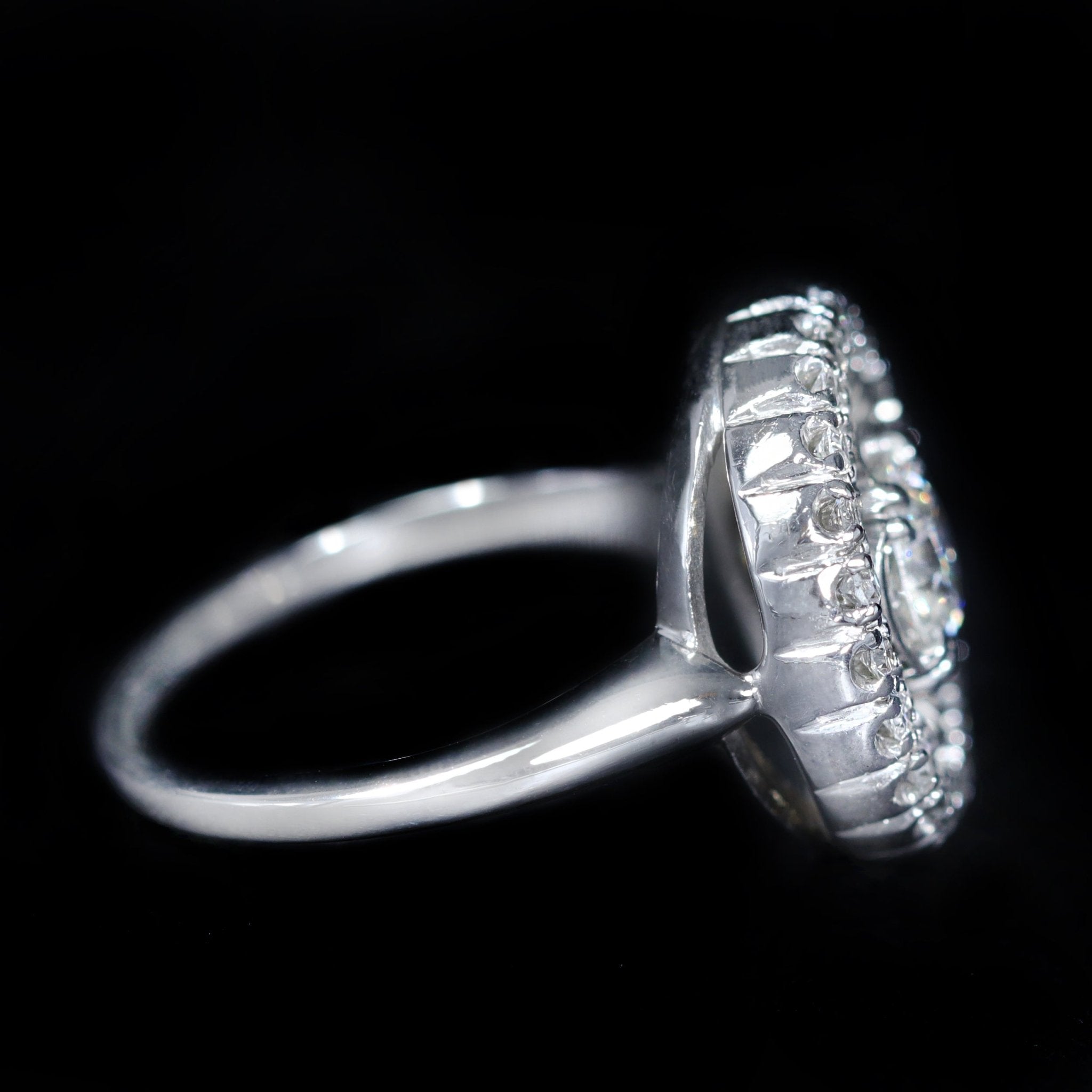 Mid Century 0.50 Carat Old European Cut Diamond Ring by Jabel - Walton's Jewelry