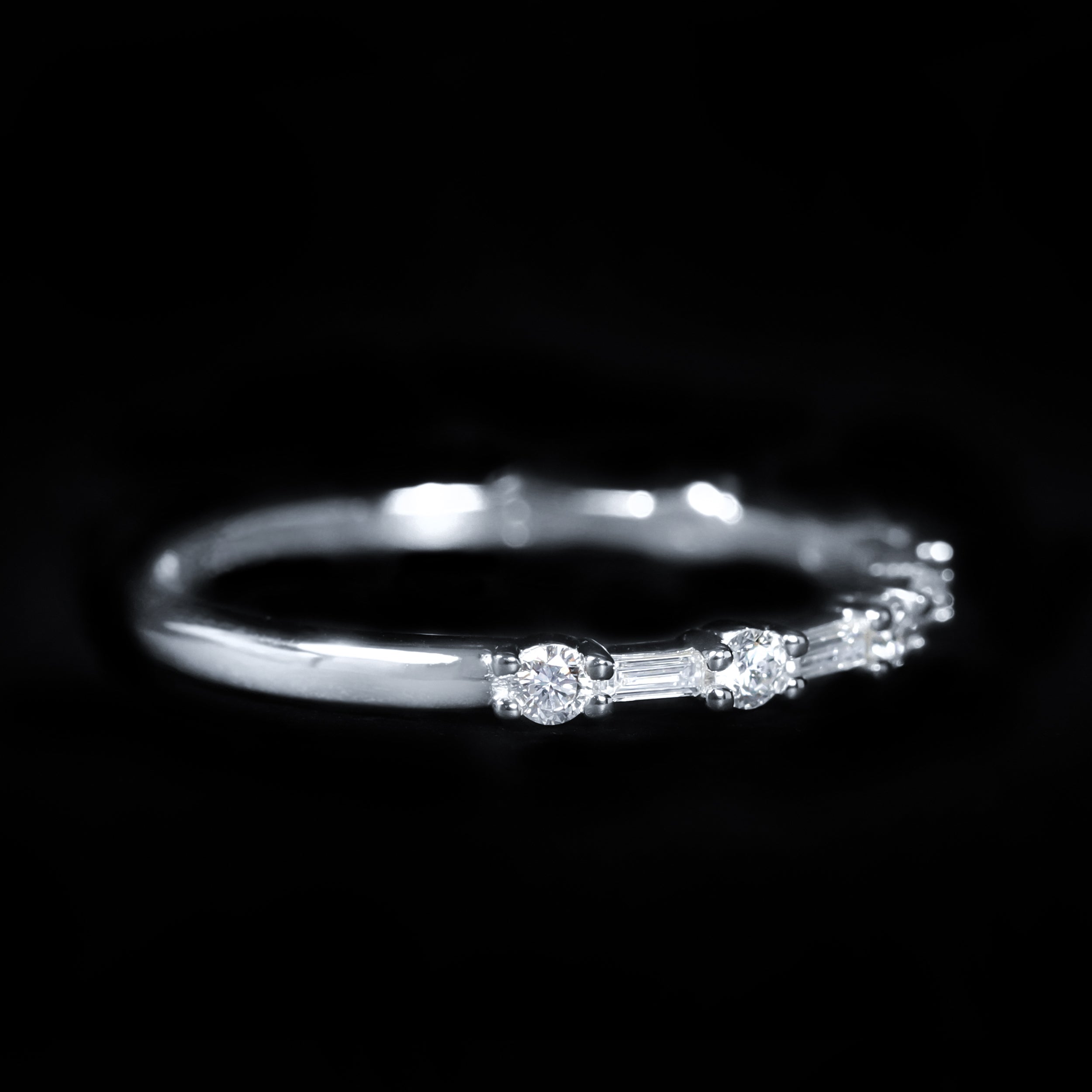 14K White Gold 0.37 CTW Diamond Band