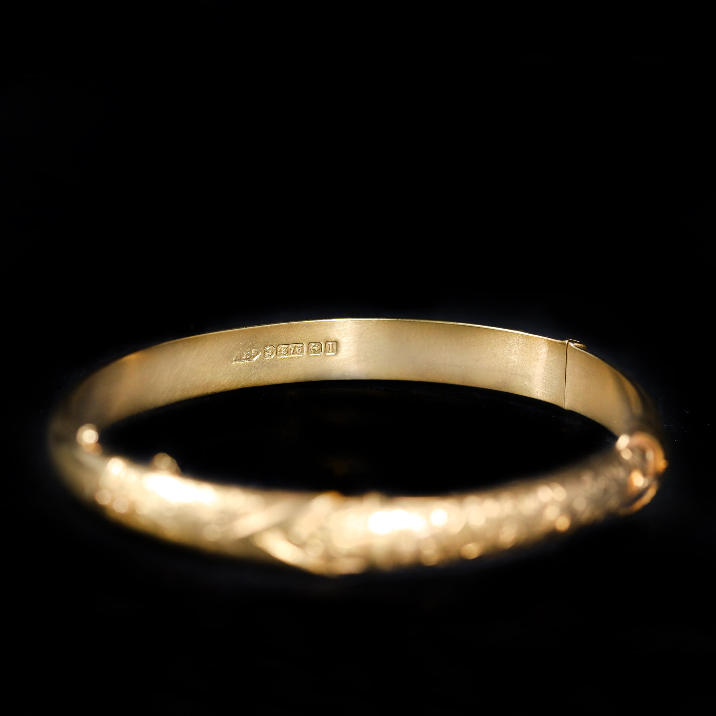 Victorian 9K Yellow Gold Buckle Bangle Bracelet – Walton's Jewelry