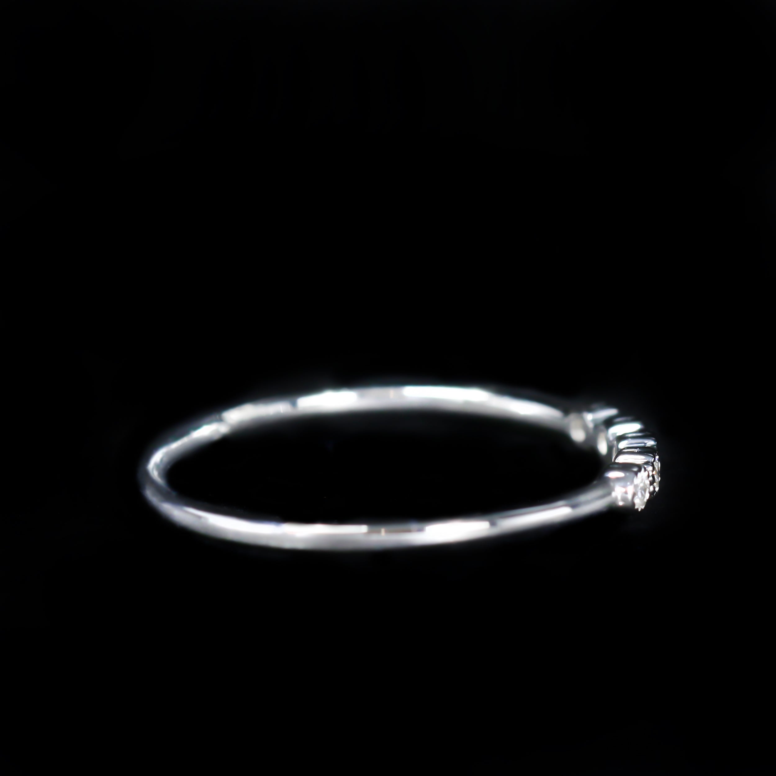 14K White Gold 0.08 CTW Diamond Band