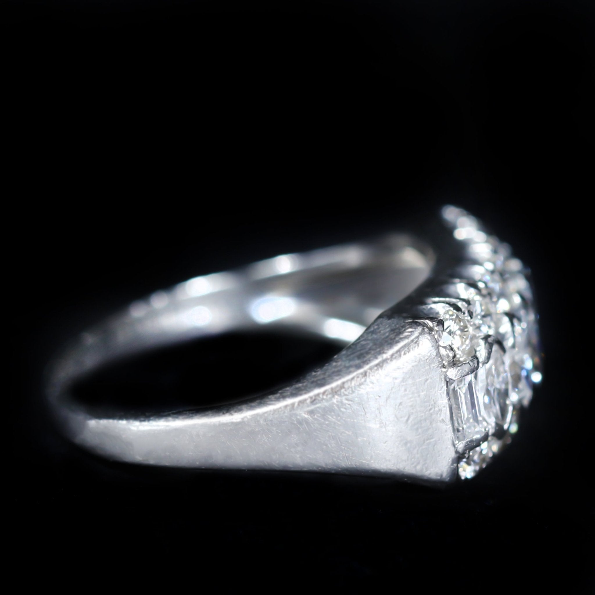 Retro Platinum 1.42 CTW Diamond Ring - Walton's Jewelry