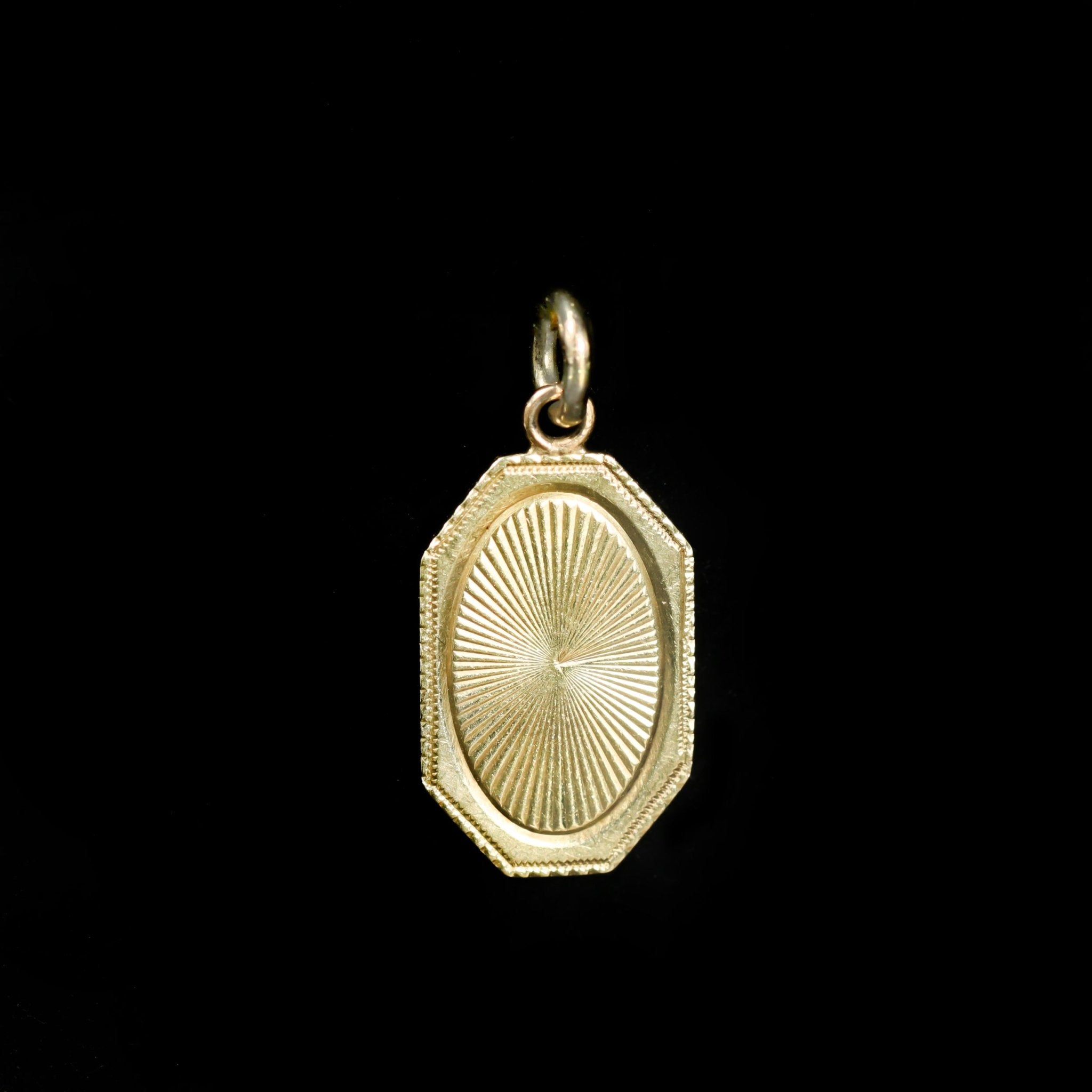 14K Yellow Gold Octagonal Charm - Walton's Jewelry