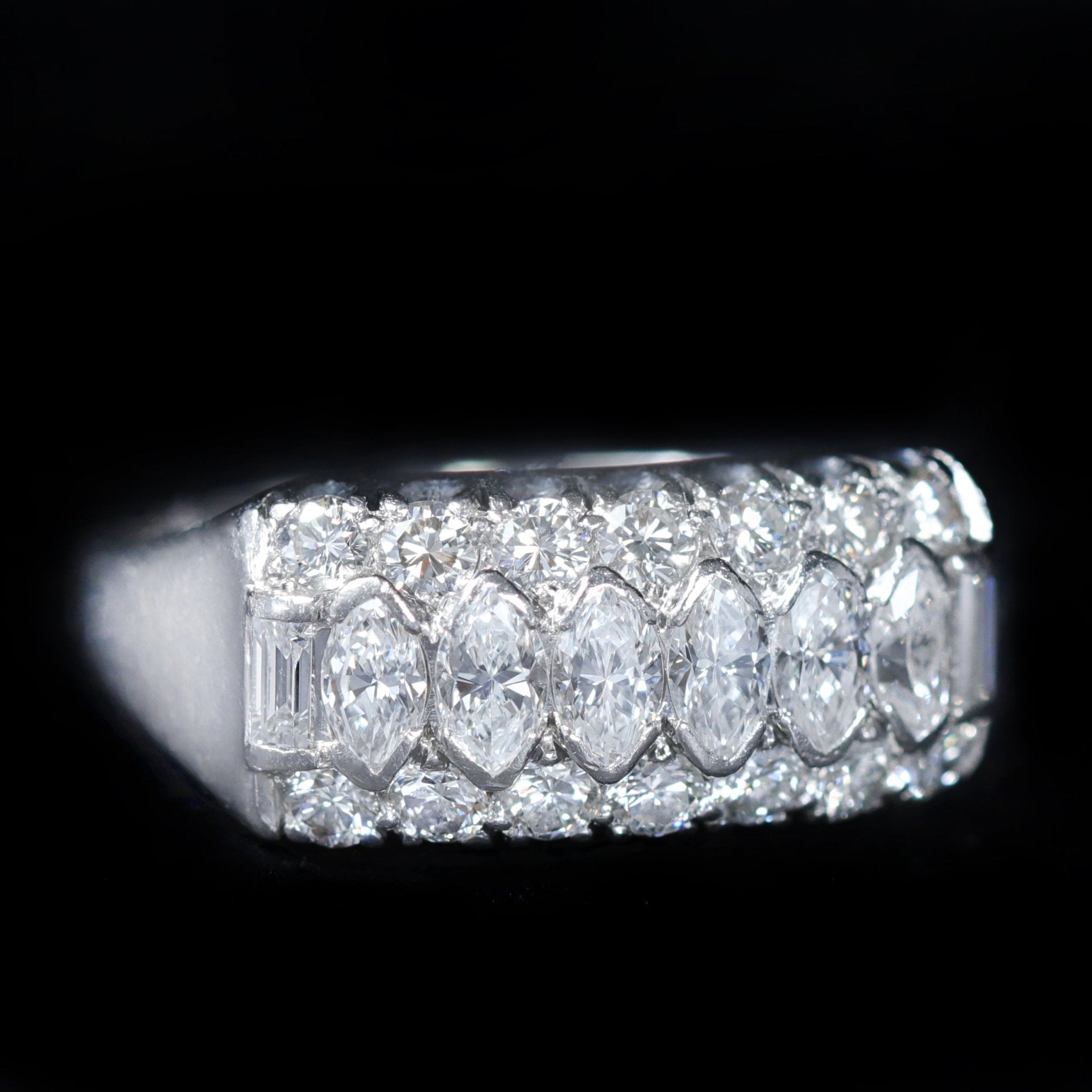 Retro Platinum 1.42 CTW Diamond Ring - Walton's Jewelry