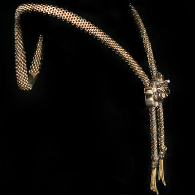 Victorian Woven Twin-Tassel Necklace