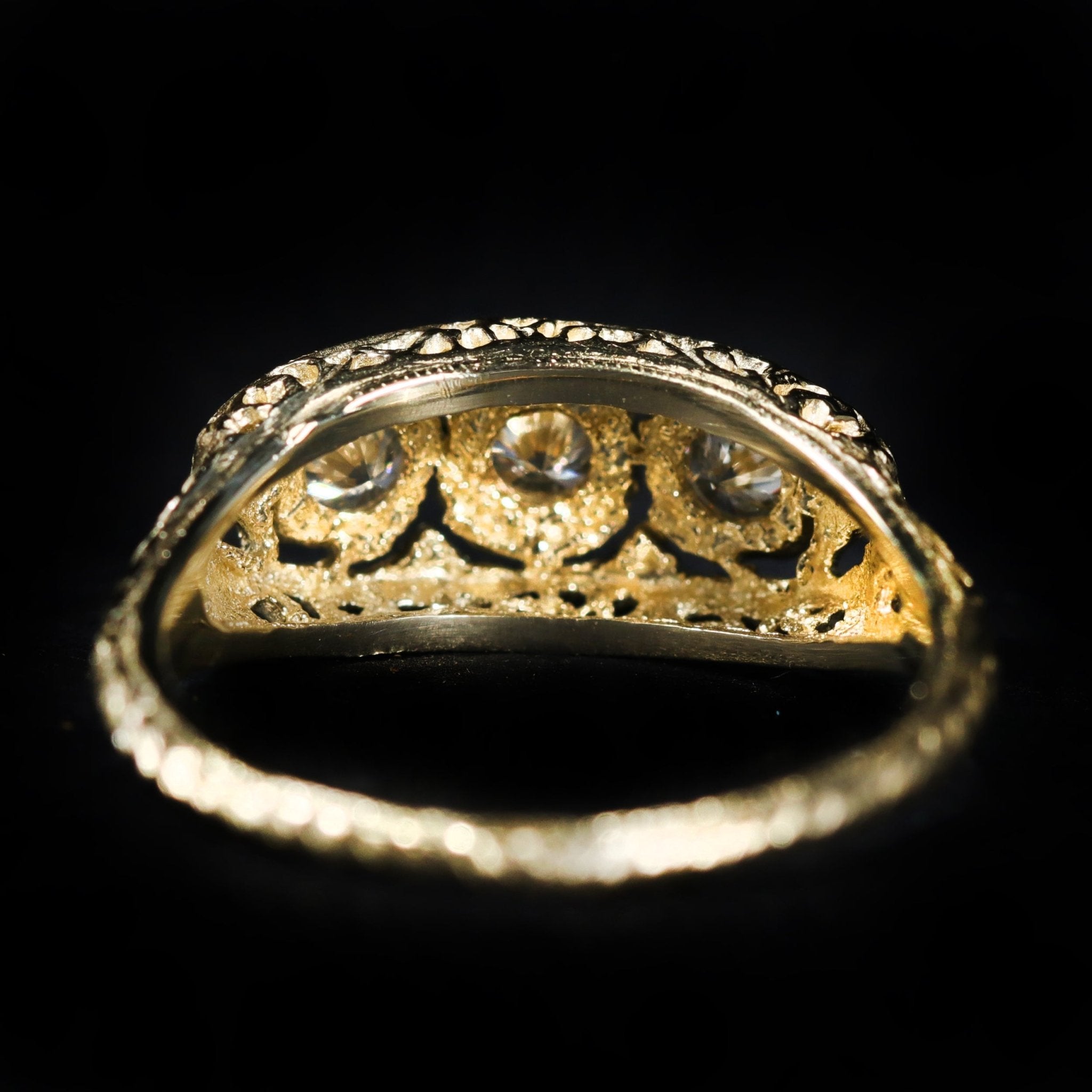 14K Yellow Gold 0.37 CTW Diamond Ring - Walton's Jewelry