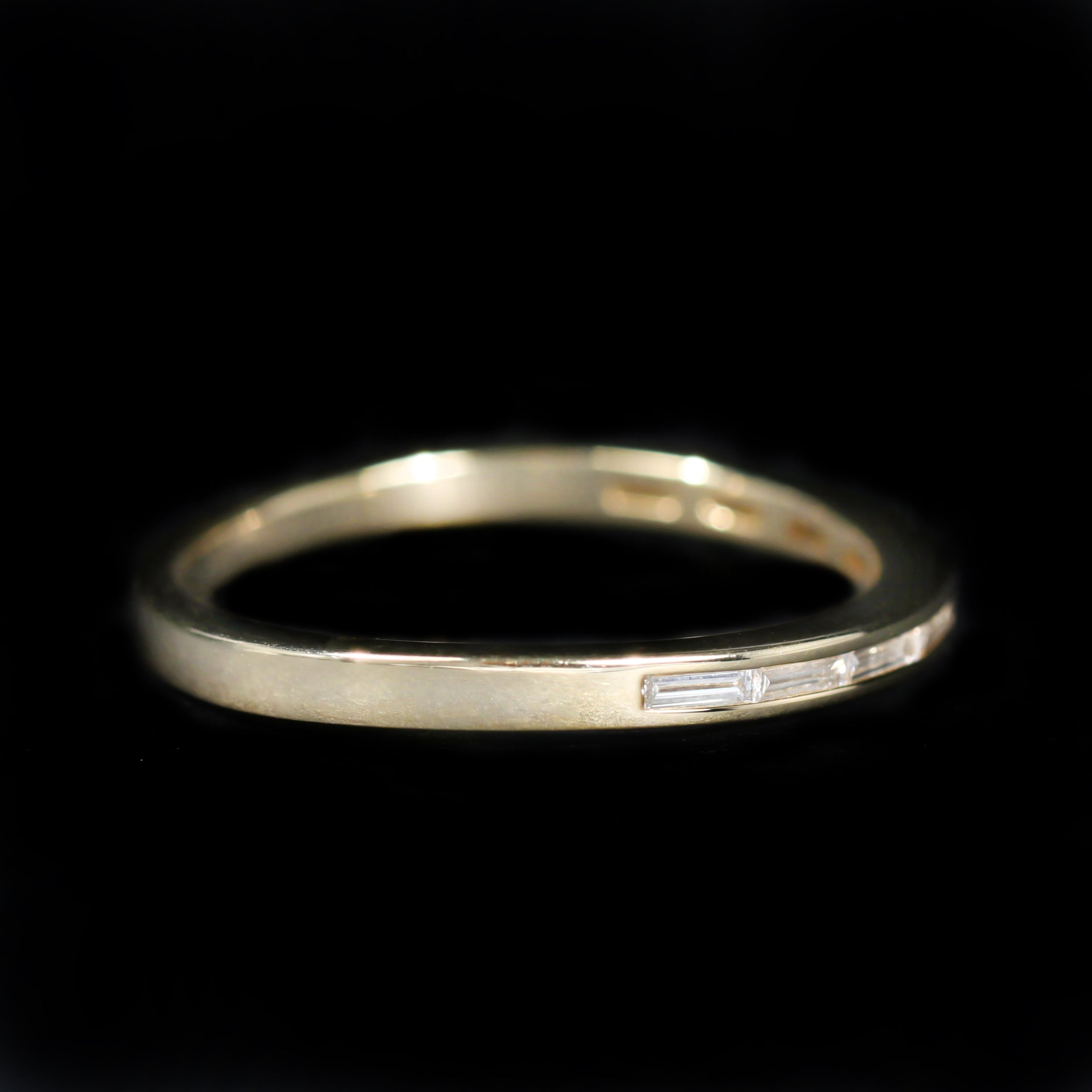 14K Yellow Gold 0.20 CTW Diamond Baguette Band