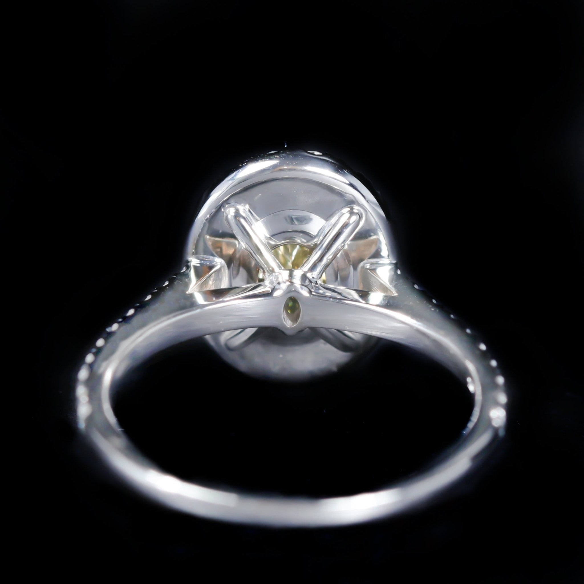14K Gold GIA 2.03 Carat Fancy Light Yellow Diamond Ring - Walton's Jewelry