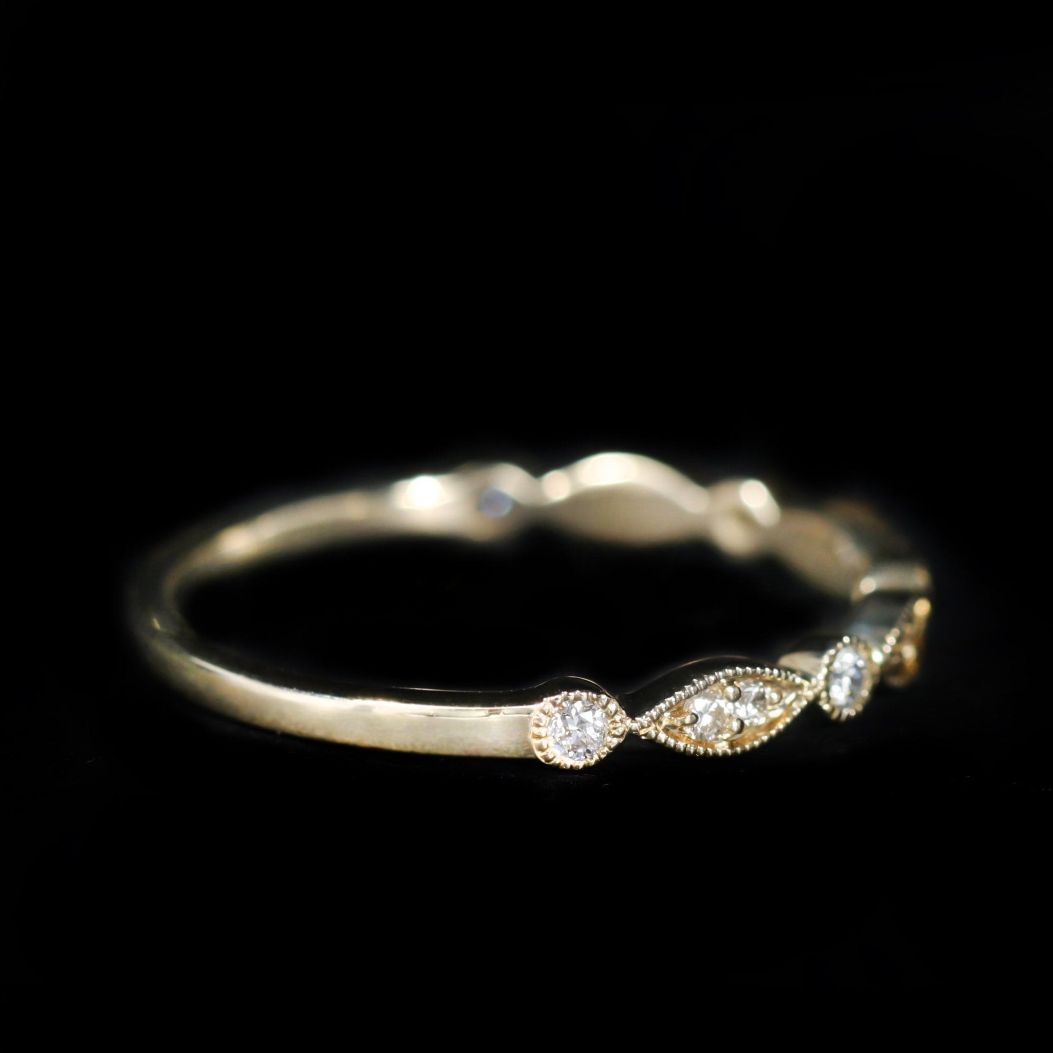 14K Yellow Gold 0.23 CTW Diamond Band - Walton's Jewelry