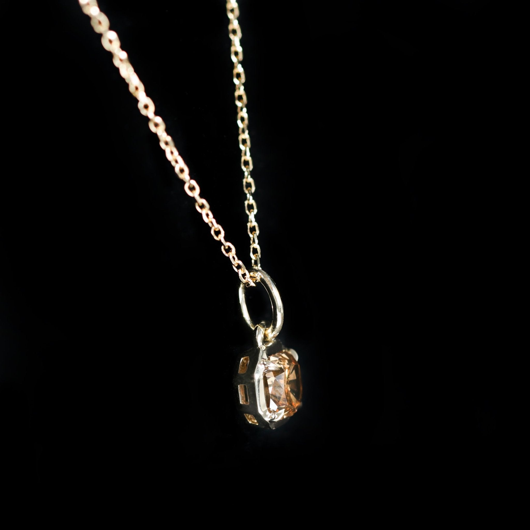 14K Yellow Gold 0.84 Carat Fancy Brown Diamond Charm - Walton's Jewelry