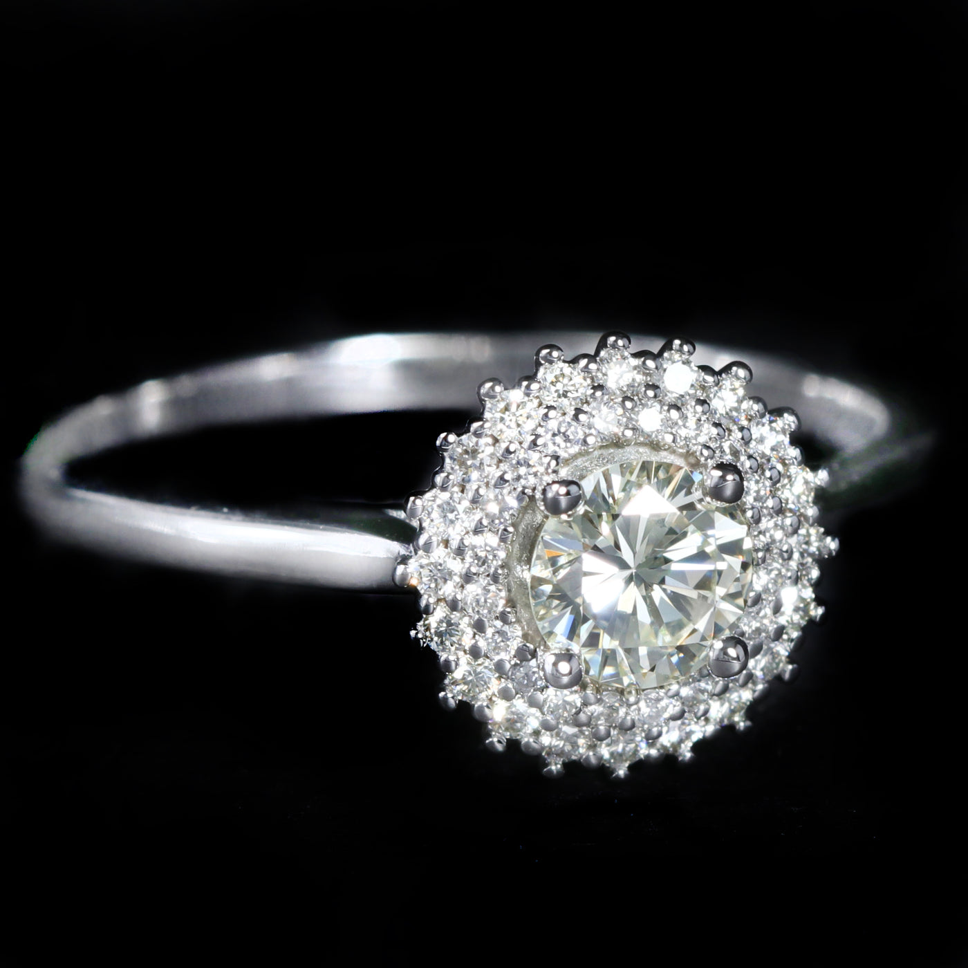14K White Gold 0.40 Carat Diamond Engagement Ring