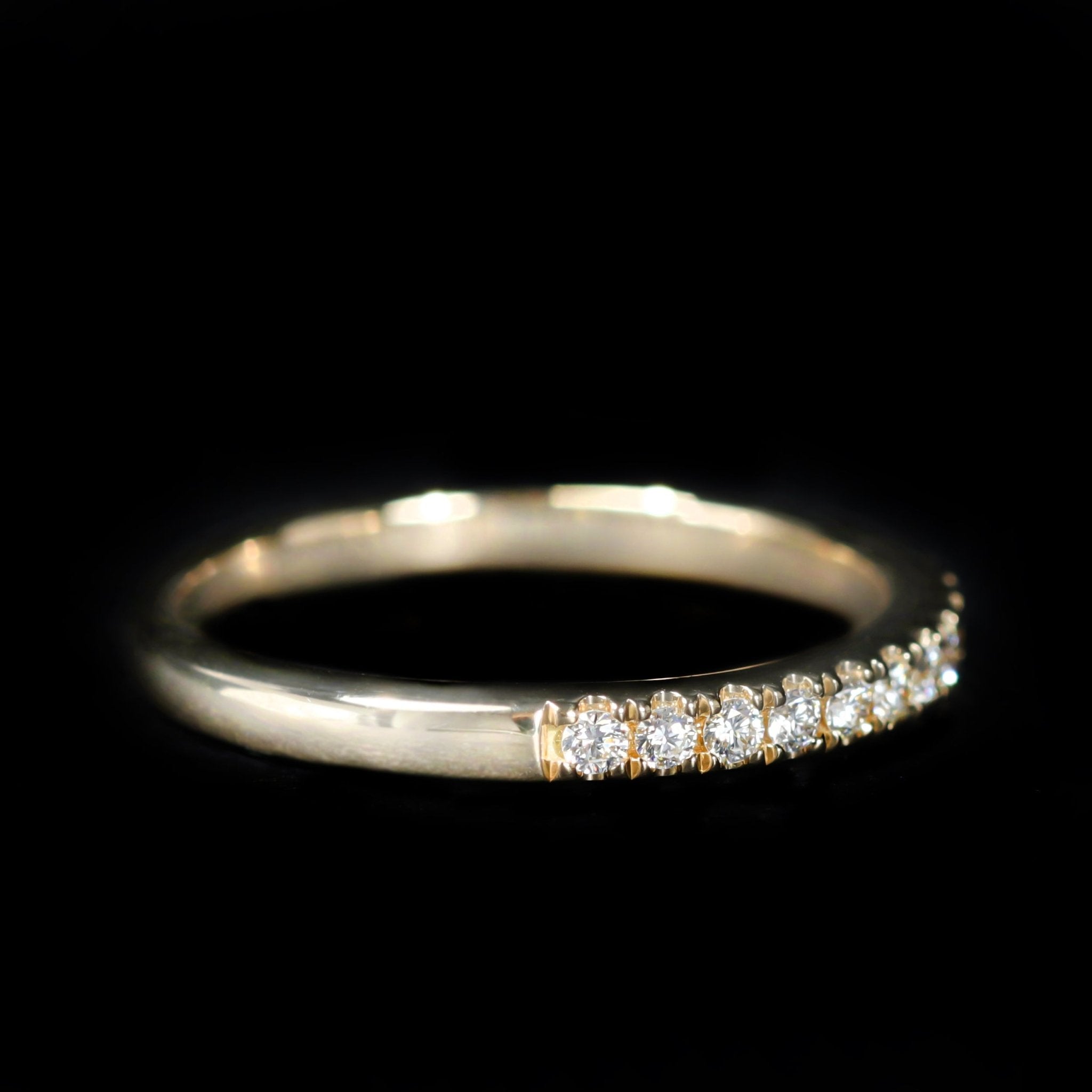14k Yellow Gold 0.21 CTW Diamond Band - Walton's Jewelry