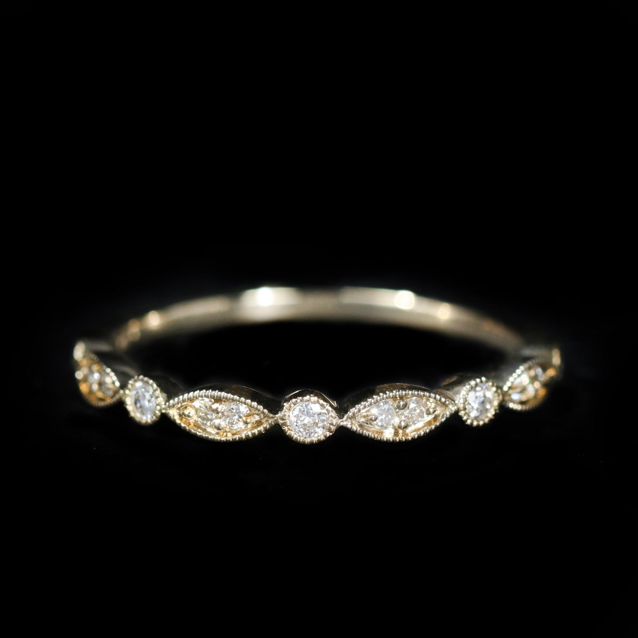 14K Yellow Gold 0.23 CTW Diamond Band - Walton's Jewelry