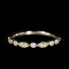 14K Yellow Gold 0.23 CTW Diamond Band - Walton's Jewelry