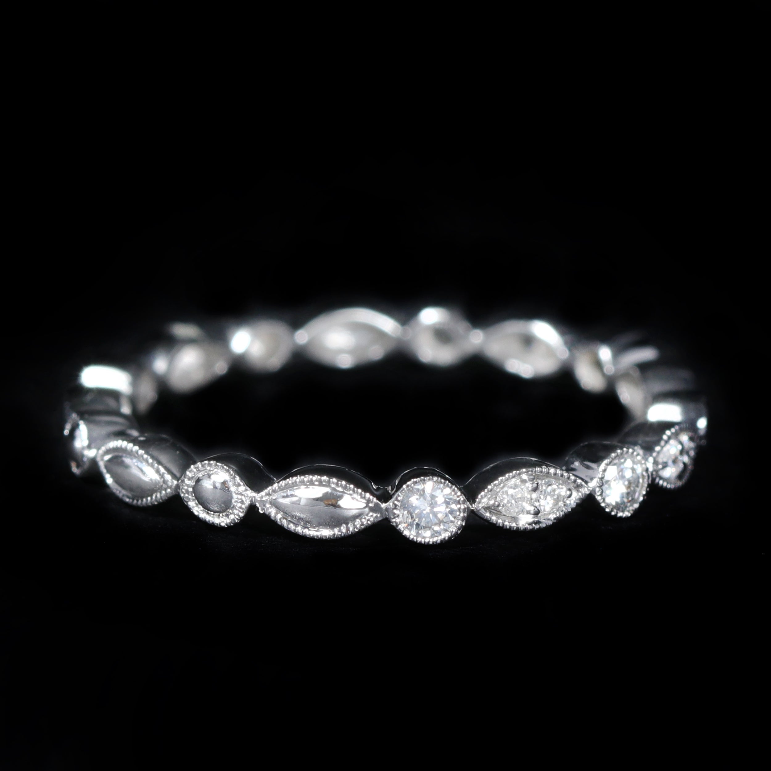14K White Gold 0.24 CTW Diamond Band