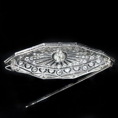 Art Deco 1.75 CTW Diamond Brooch