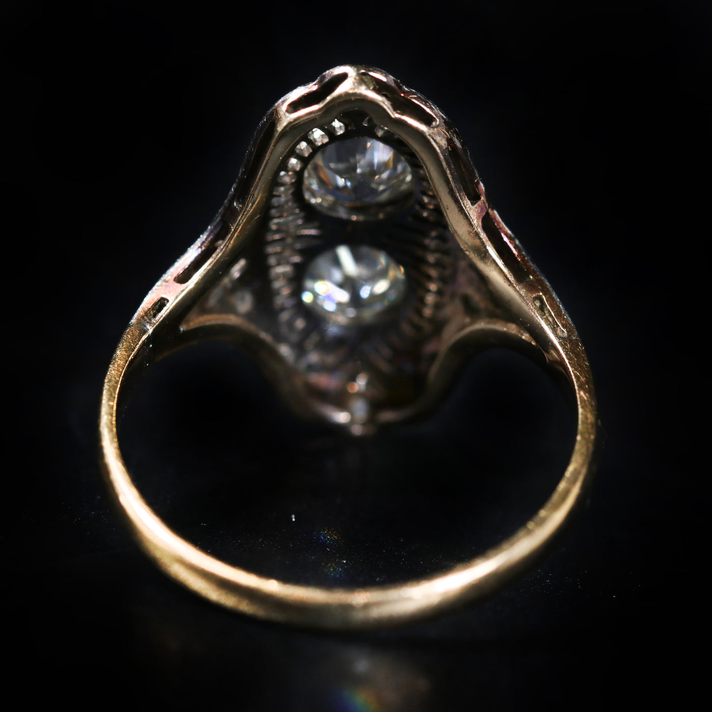 Edwardian 1.32 CTW Diamond Toi et Moi Ring