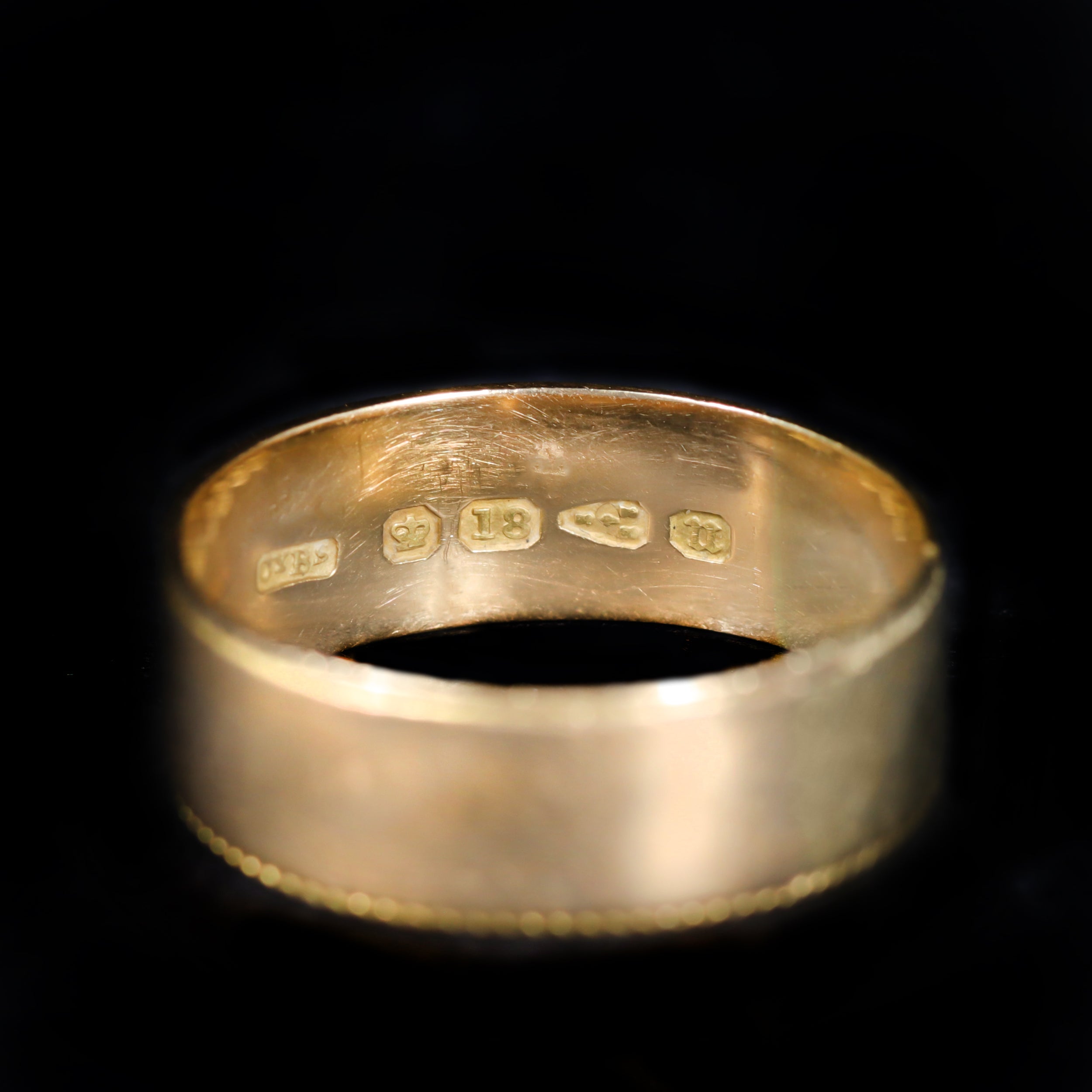 Victorian 18K Yellow Gold MIZPAH Ring, Circa 1876