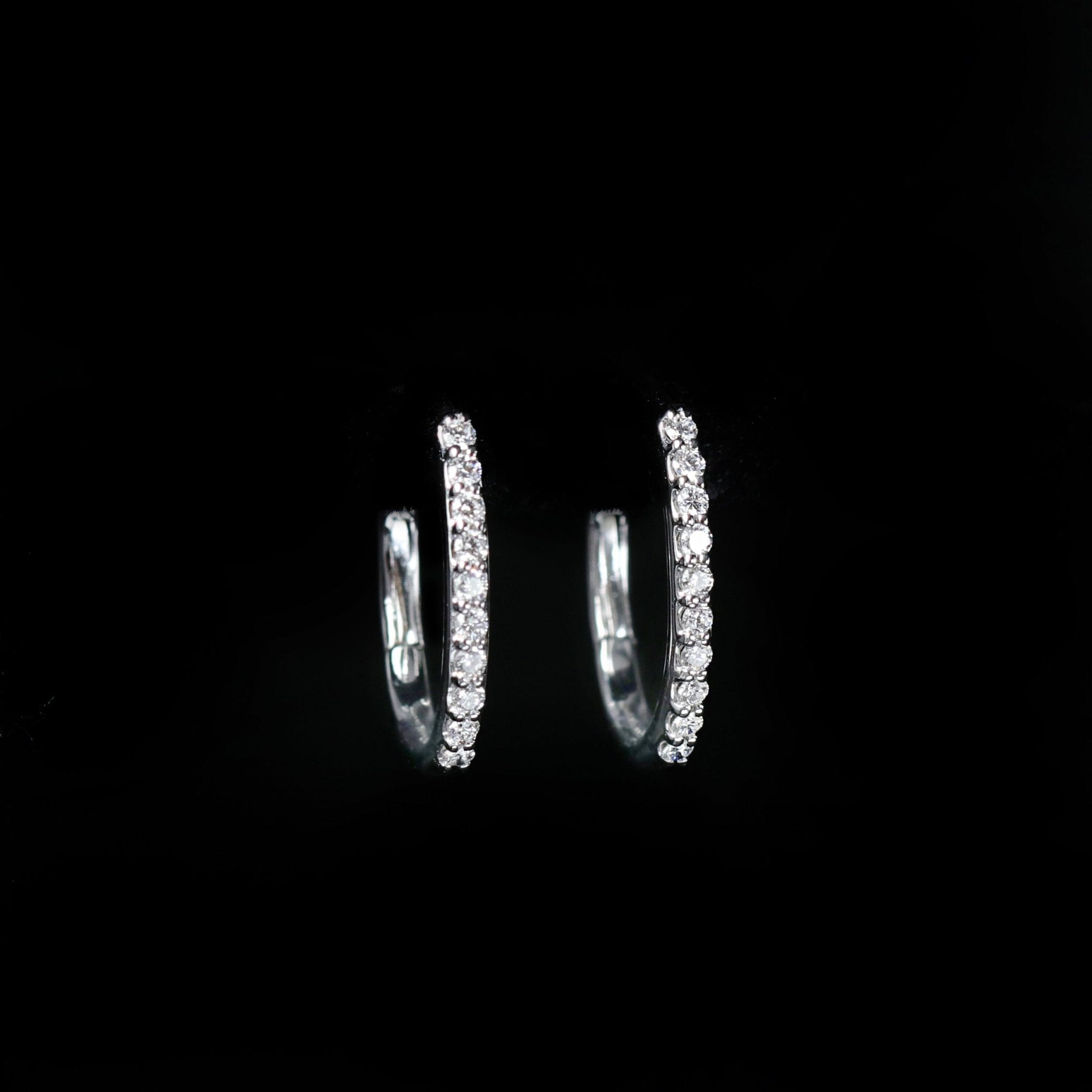 14K White Gold 8.07 CTW Opal and Diamond Dangle Earrings - Walton's Jewelry