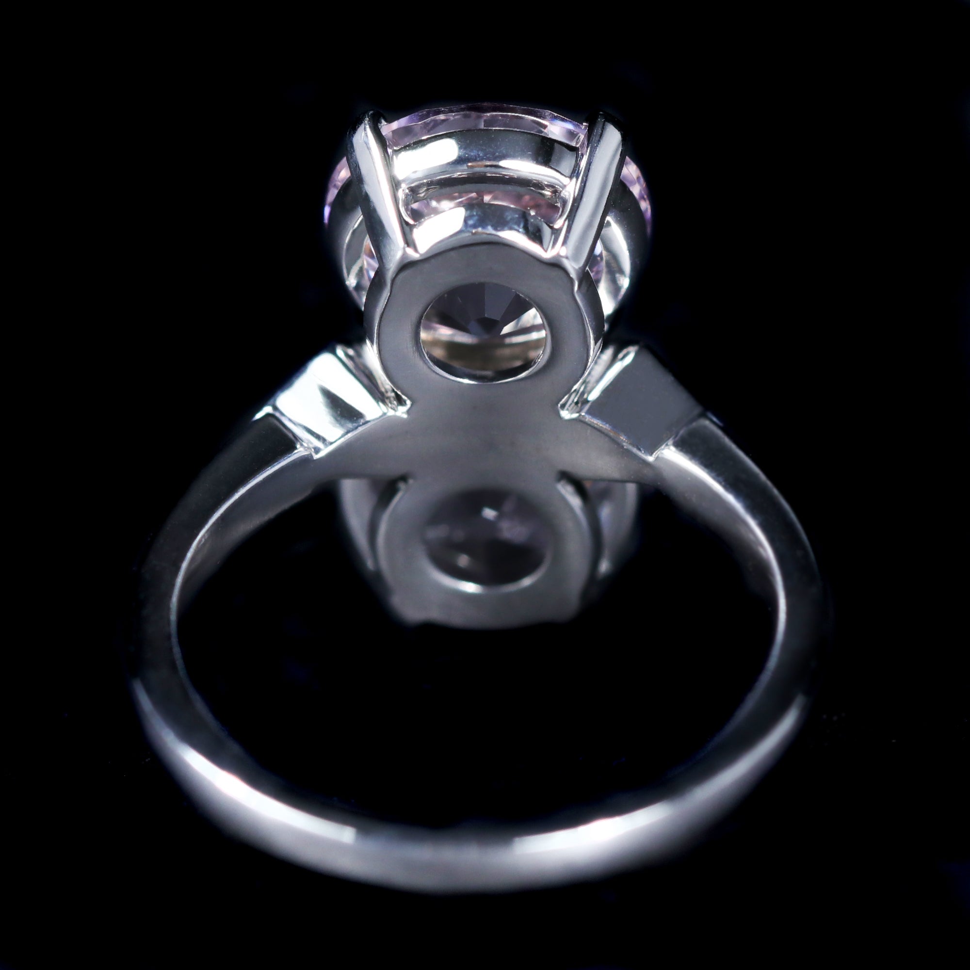 14K White Gold 5.04 CTW Amethyst and Diamond Ring - Walton's Jewelry