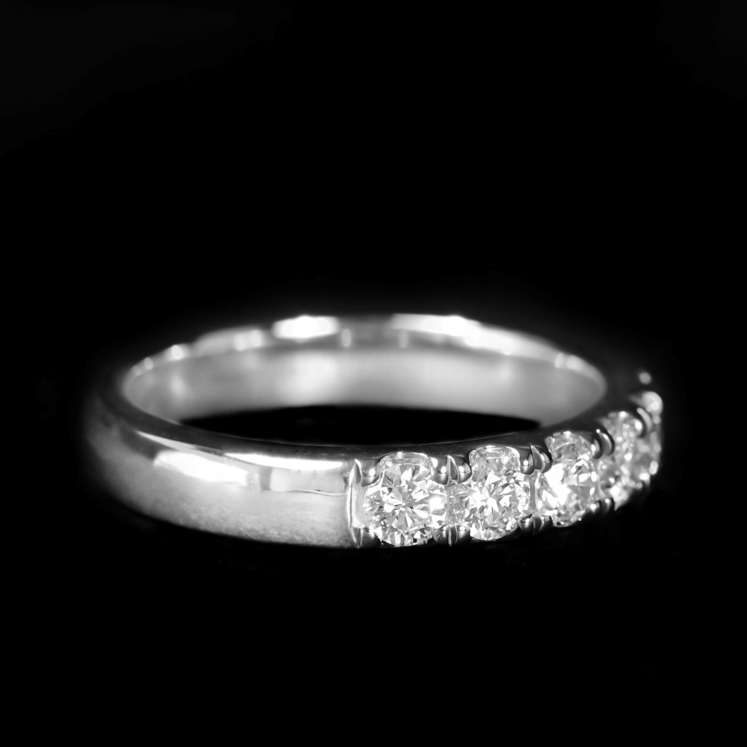 14K White Gold 1.07 CTW Diamond Band