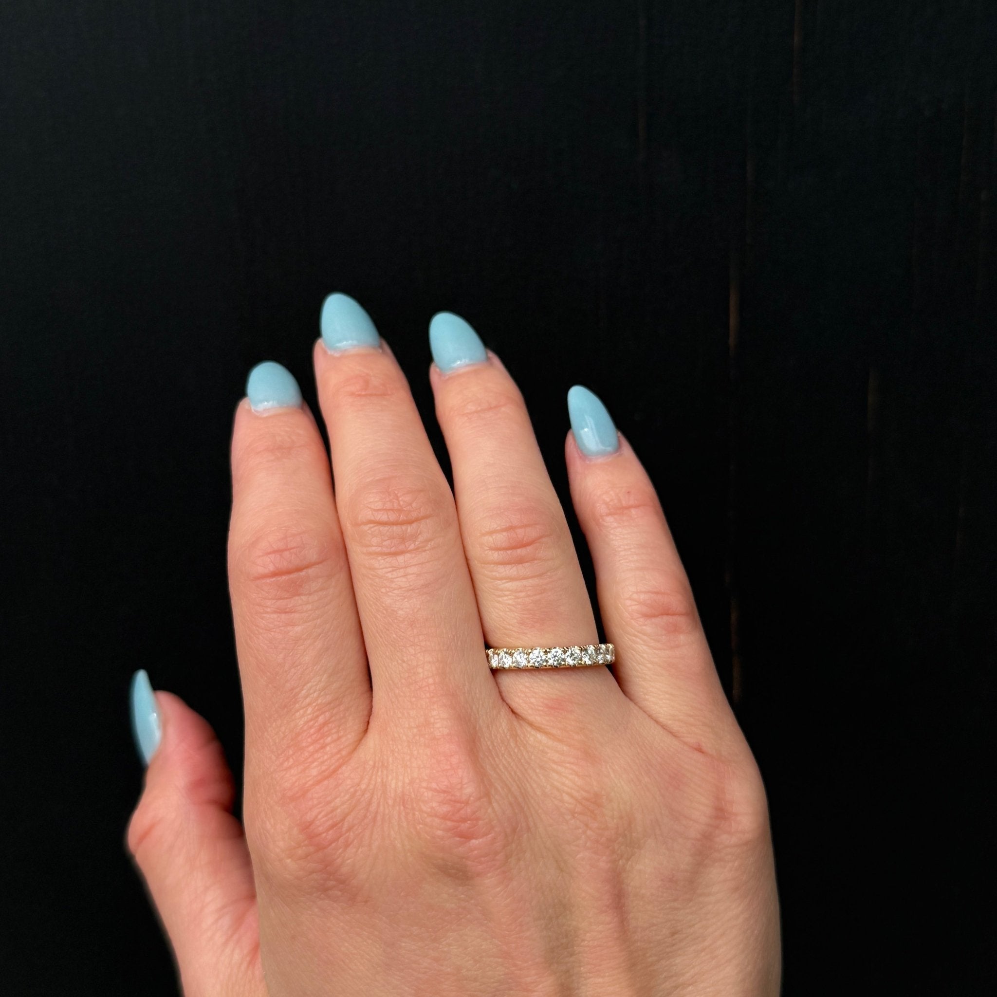 14K Yellow Gold 0.76 CTW Diamond Band - Walton's Jewelry