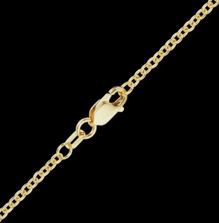 14k Yellow Gold Diamond-Cut Cable 16" Chain
