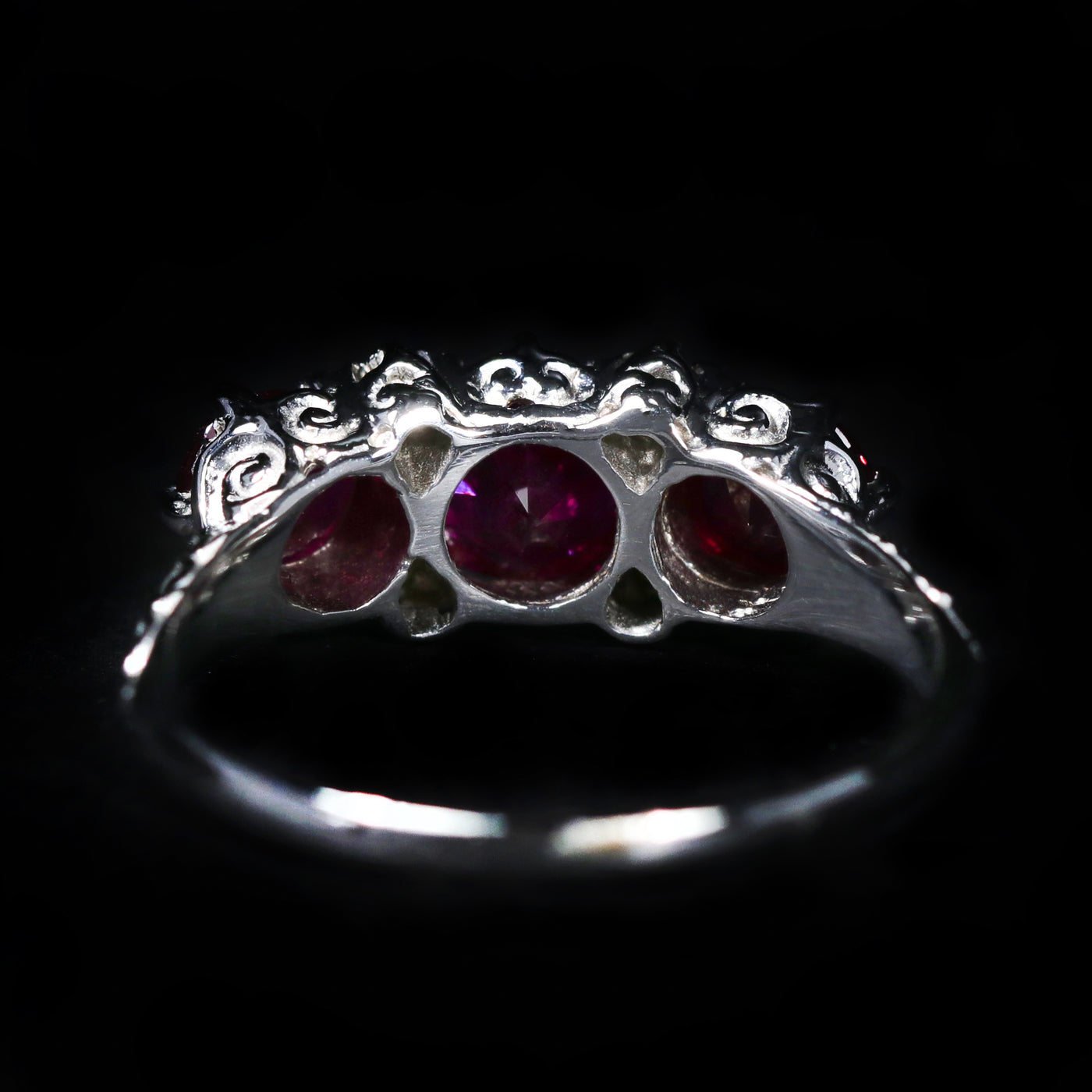 14K White Gold 1.73 CTW Ruby and Diamond Ring