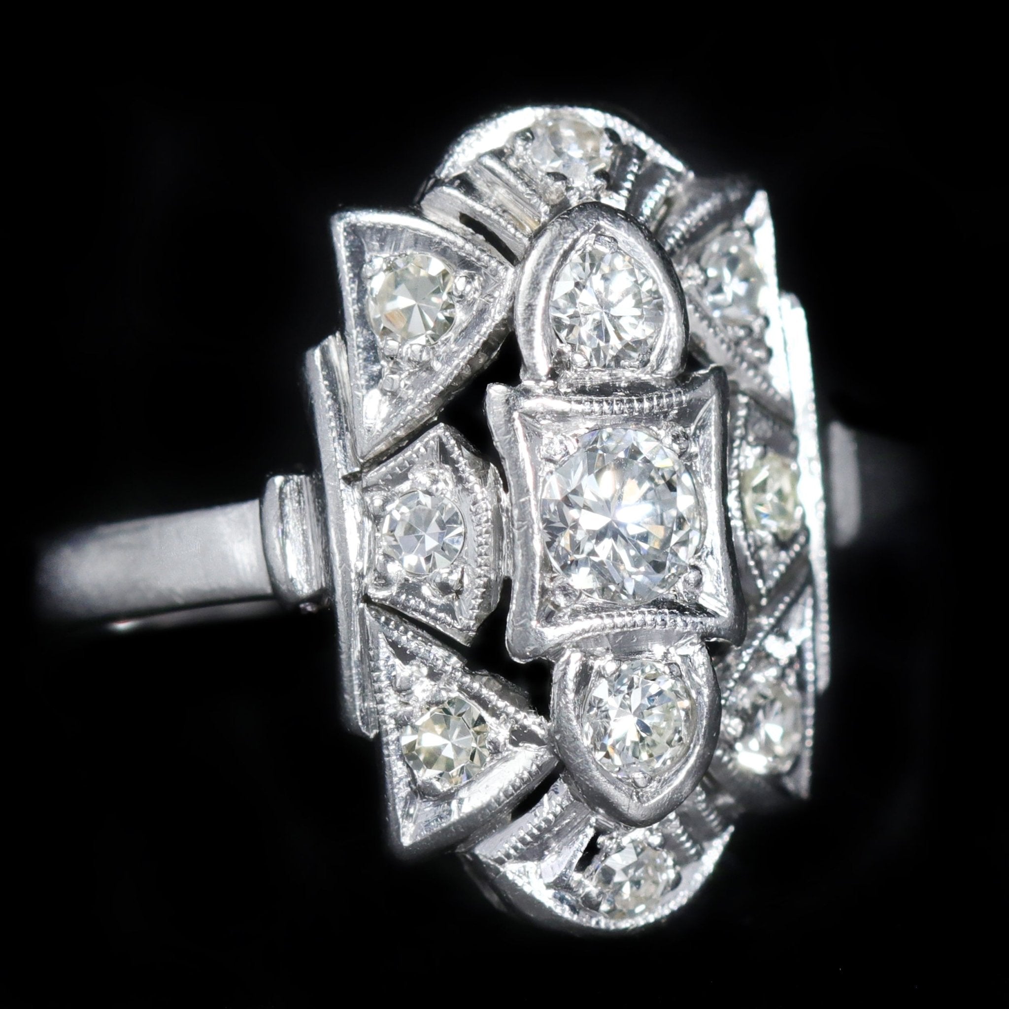 Estate Platinum 0.35 CTW Diamond Ring - Walton's Jewelry