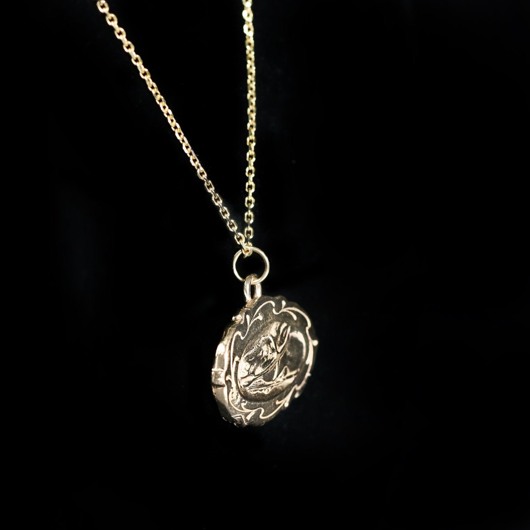 14K Yellow Gold Horse Charm Pendant - Walton's Jewelry