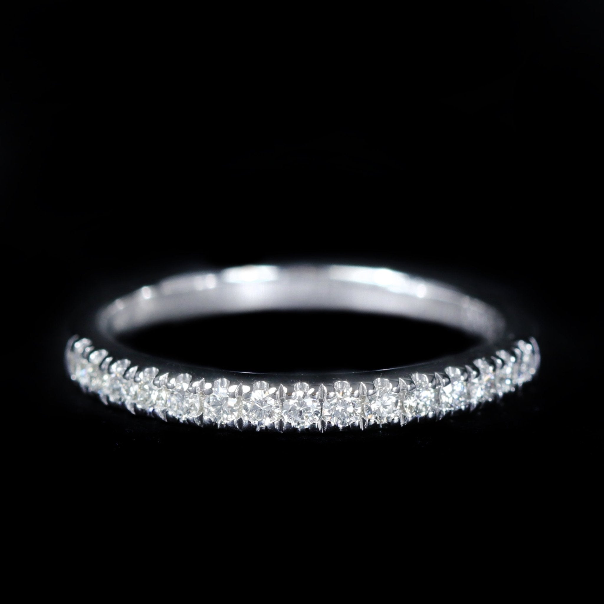14k White Gold 0.21 CTW Diamond Band - Walton's Jewelry