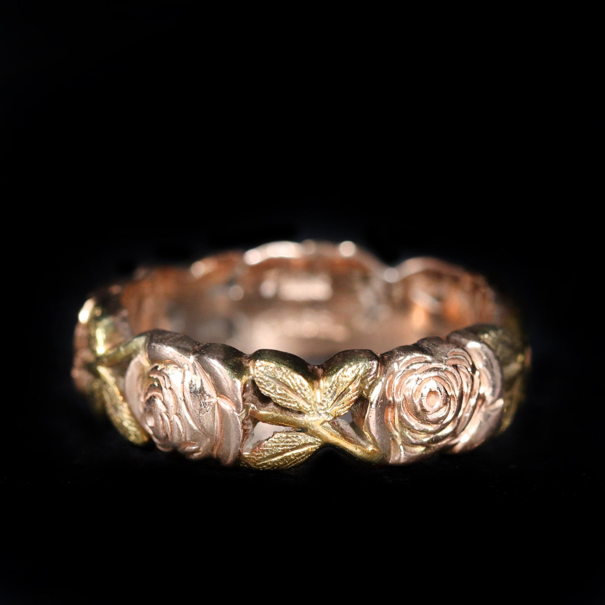 Estate 14K Yellow Gold & Rose Gold Jabel Rose Band - Walton's Jewelry