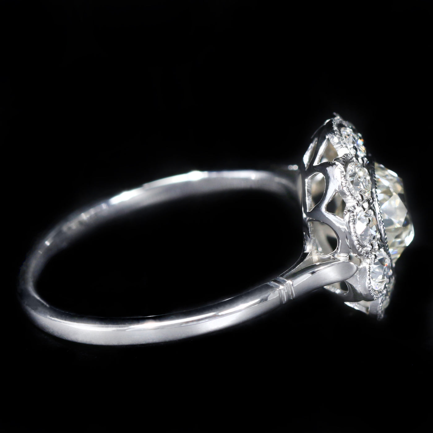 Estate 1.26 Carat Old Mine Cut Diamond Engagement Ring