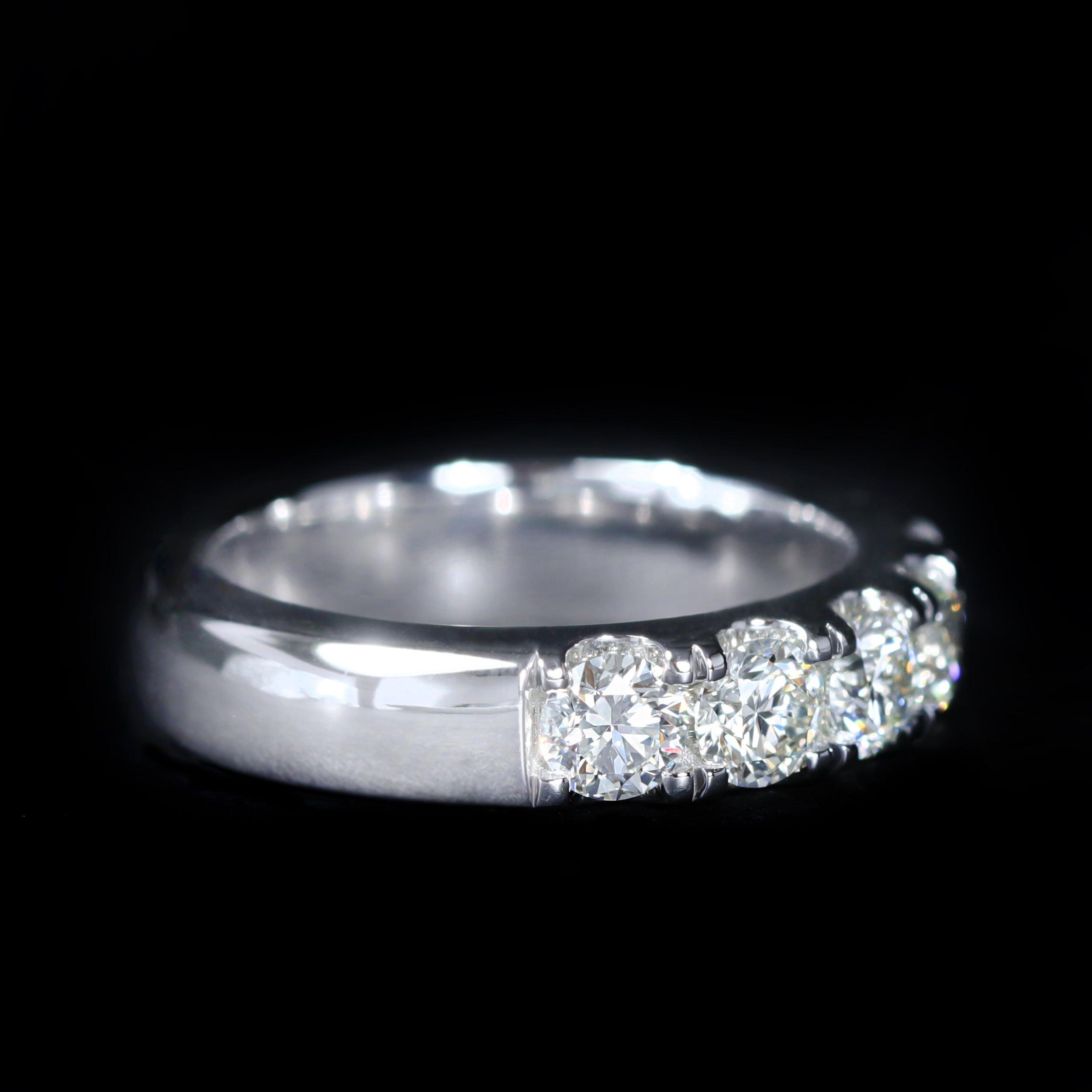 14K White Gold 2.10 CTW Diamond Band