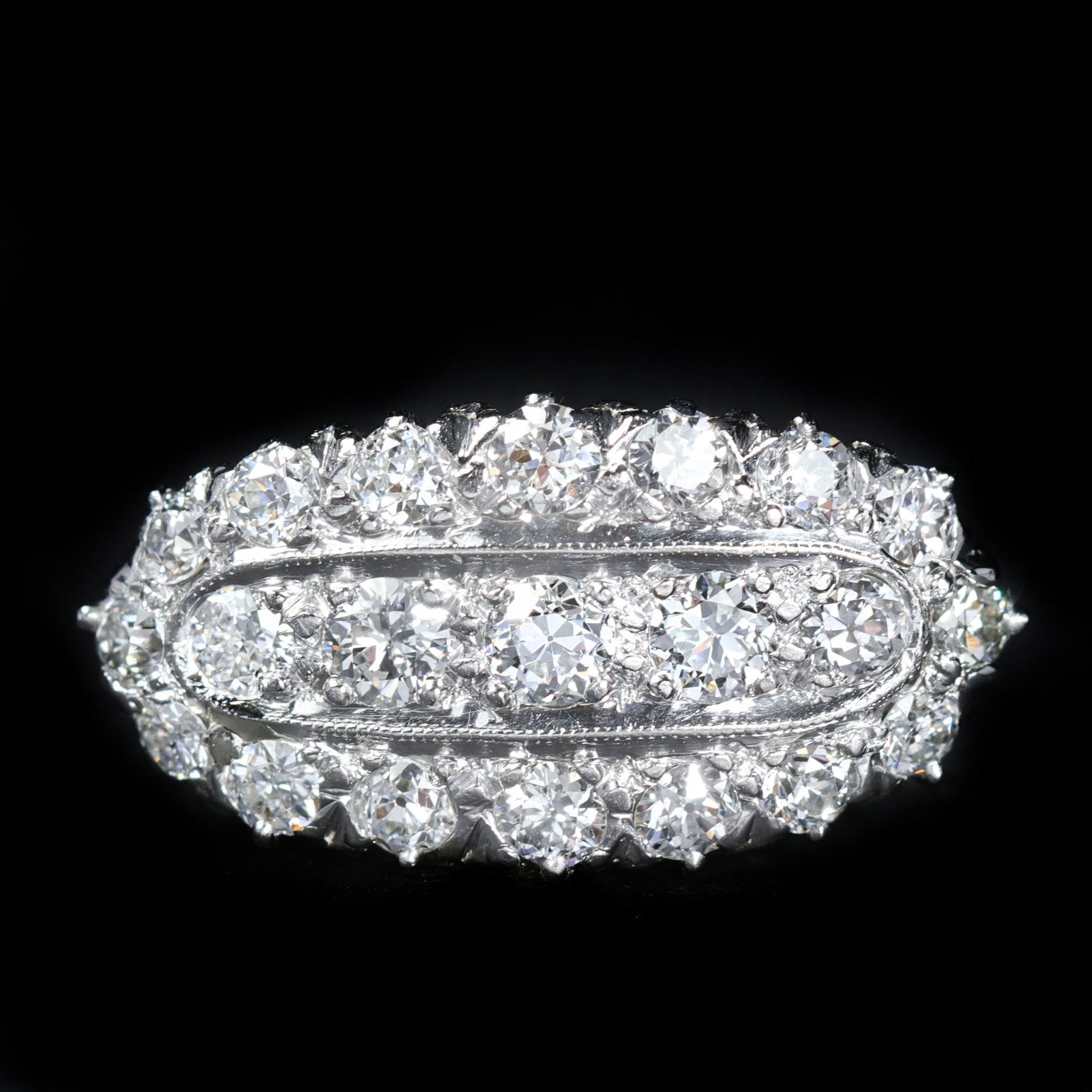 Edwardian 1.50 CTW Old European Cut Diamond Ring - Walton's Jewelry