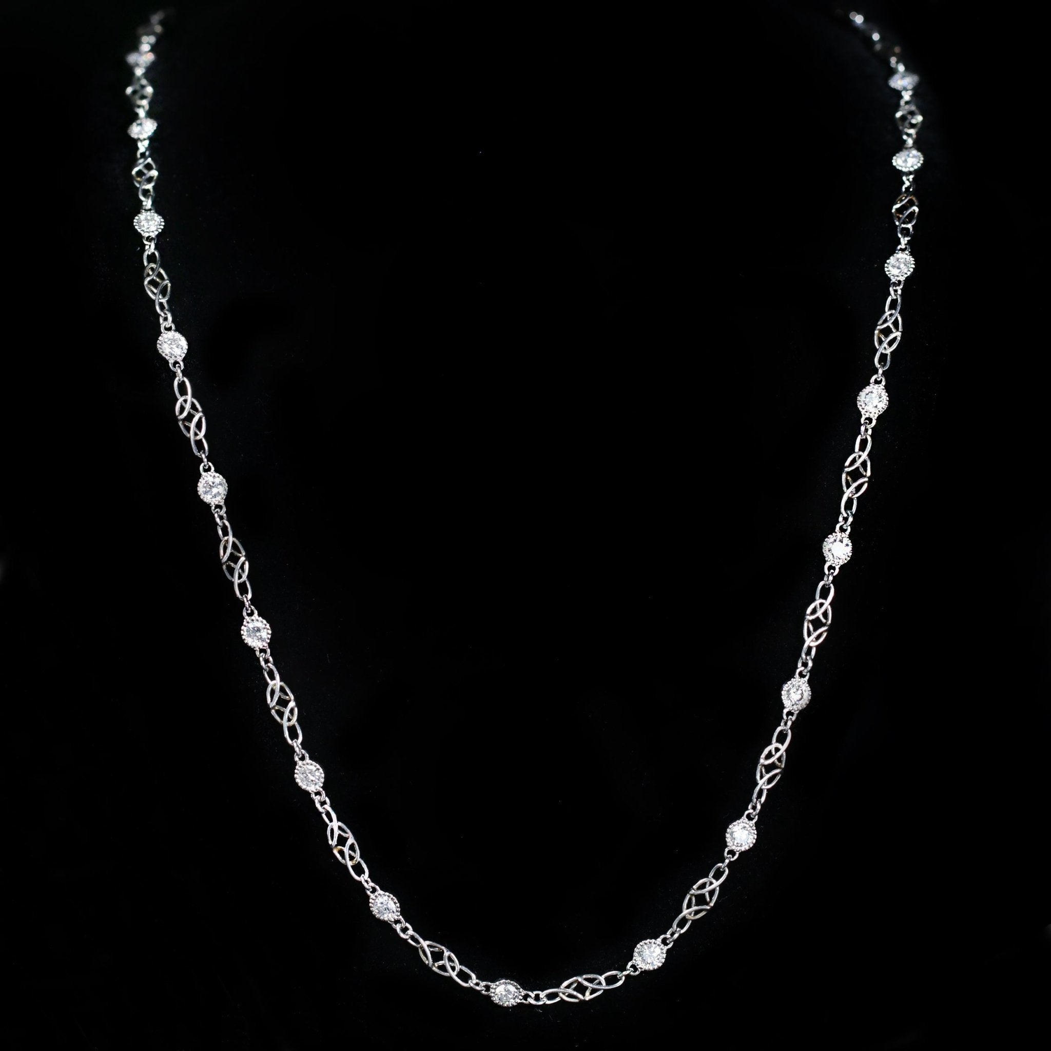 Platinum 2.32 CTW Diamond Handmade Necklace - Walton's Jewelry