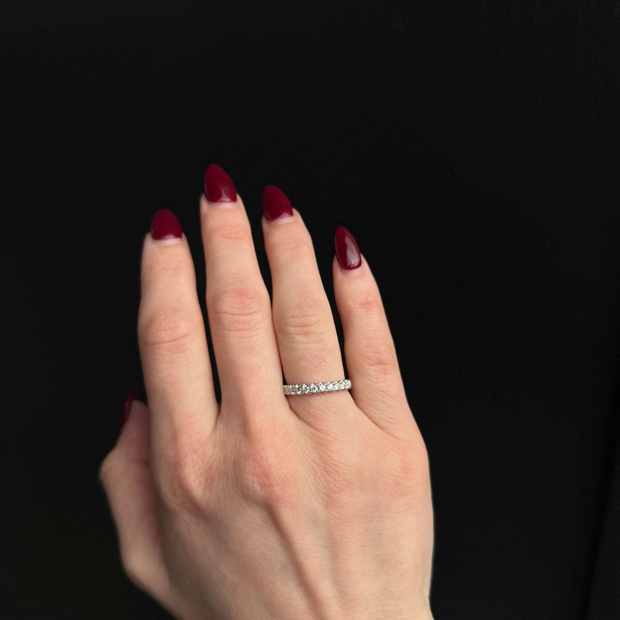 14k White Gold 0.56 Carat Diamond Band - Walton's Jewelry