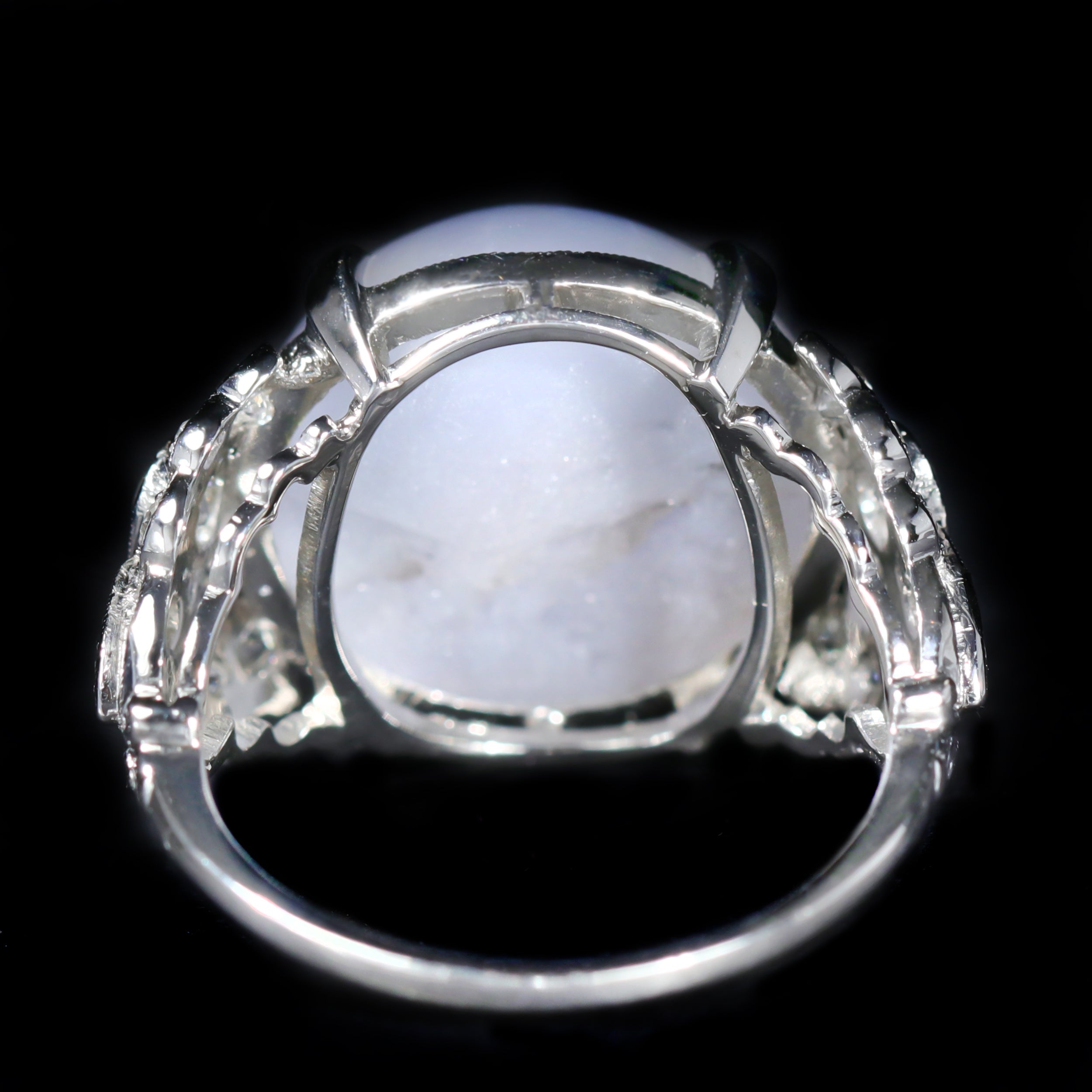 Art Deco 20.42 Carat Lavender Star Sapphire and Diamond Ring