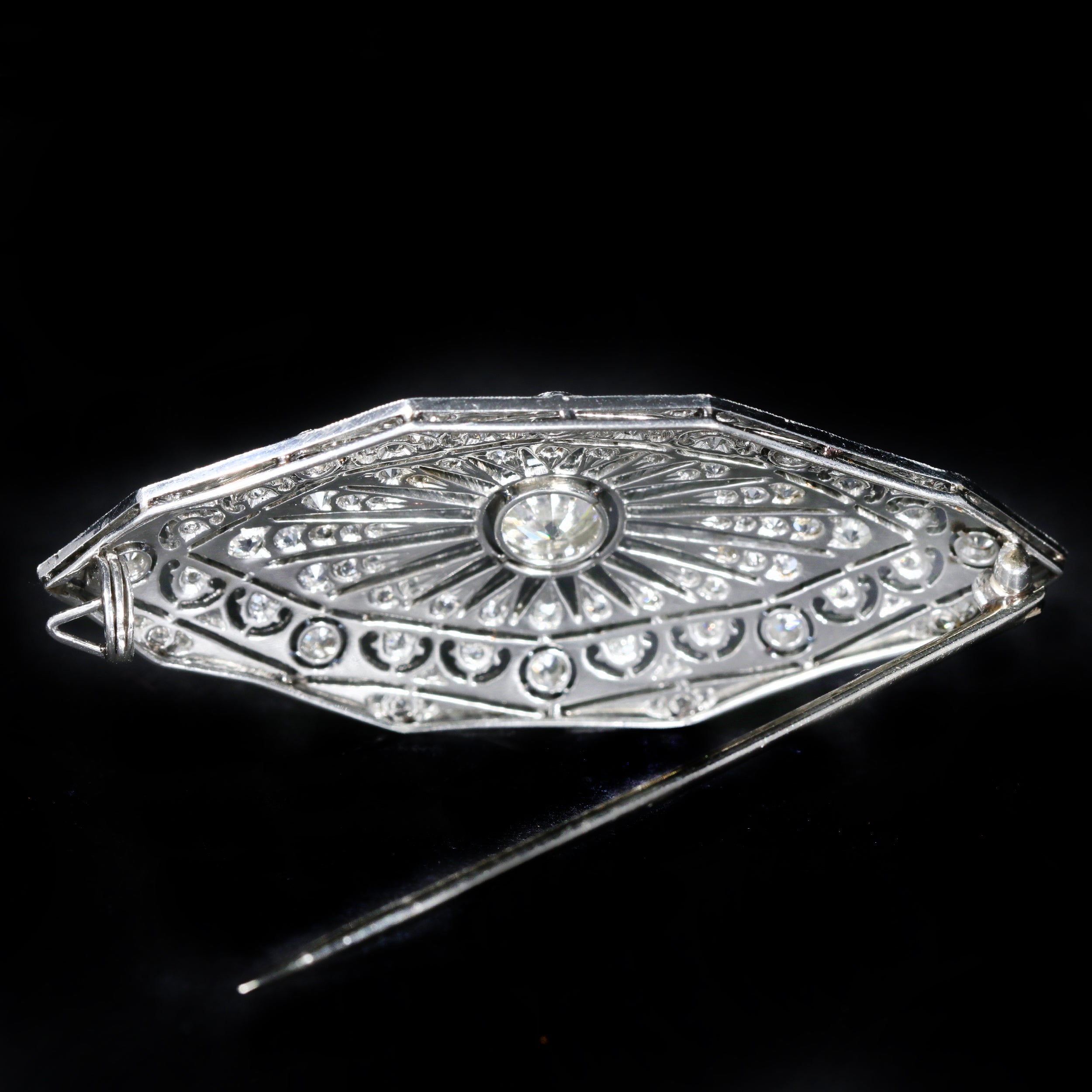 Art Deco 1.75 CTW Diamond Brooch