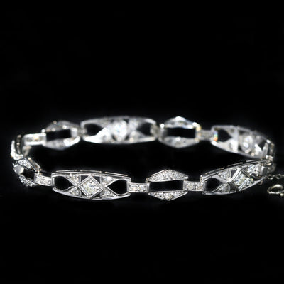 Art Deco Platinum 1.60 CTW Diamond Bracelet