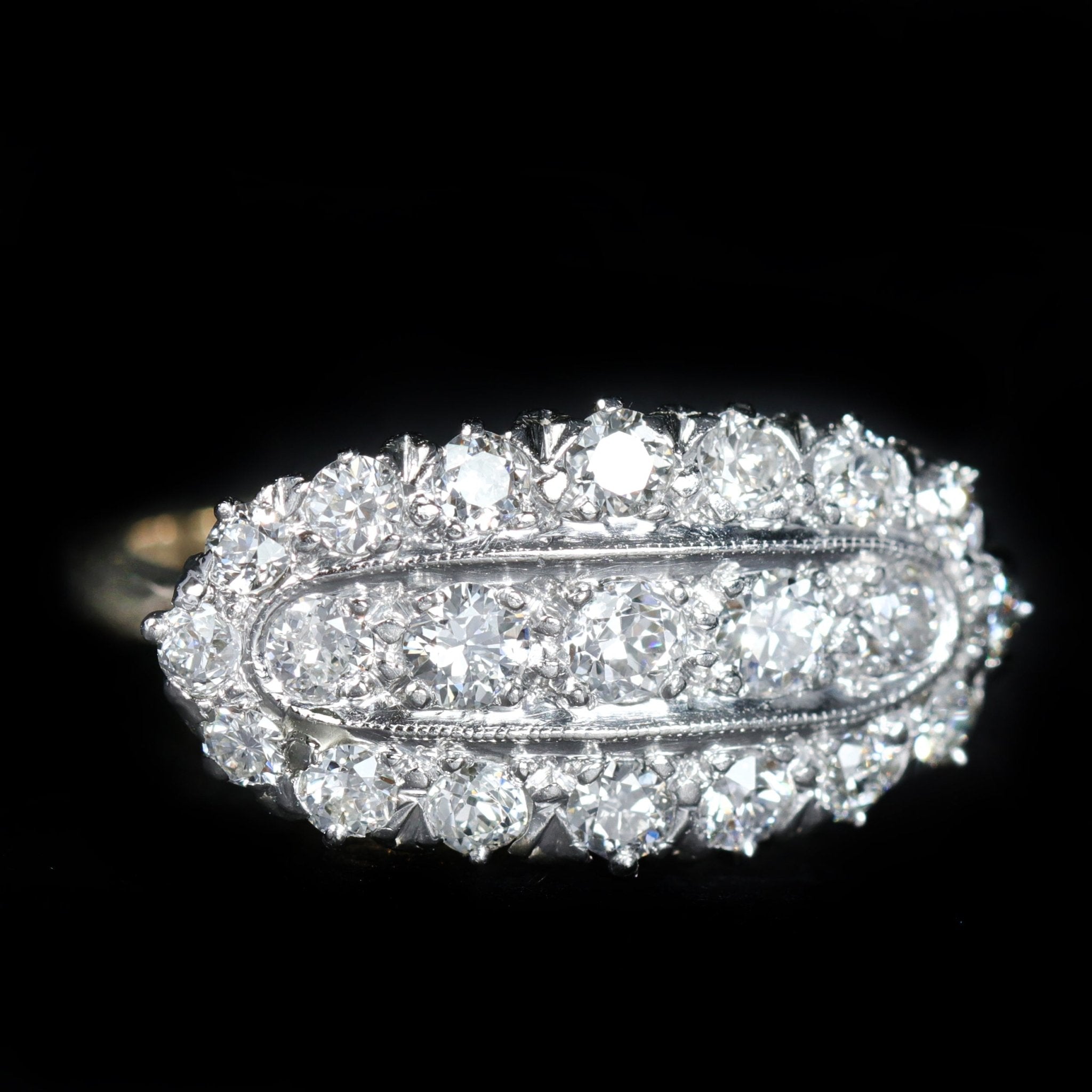 Edwardian 1.50 CTW Old European Cut Diamond Ring - Walton's Jewelry