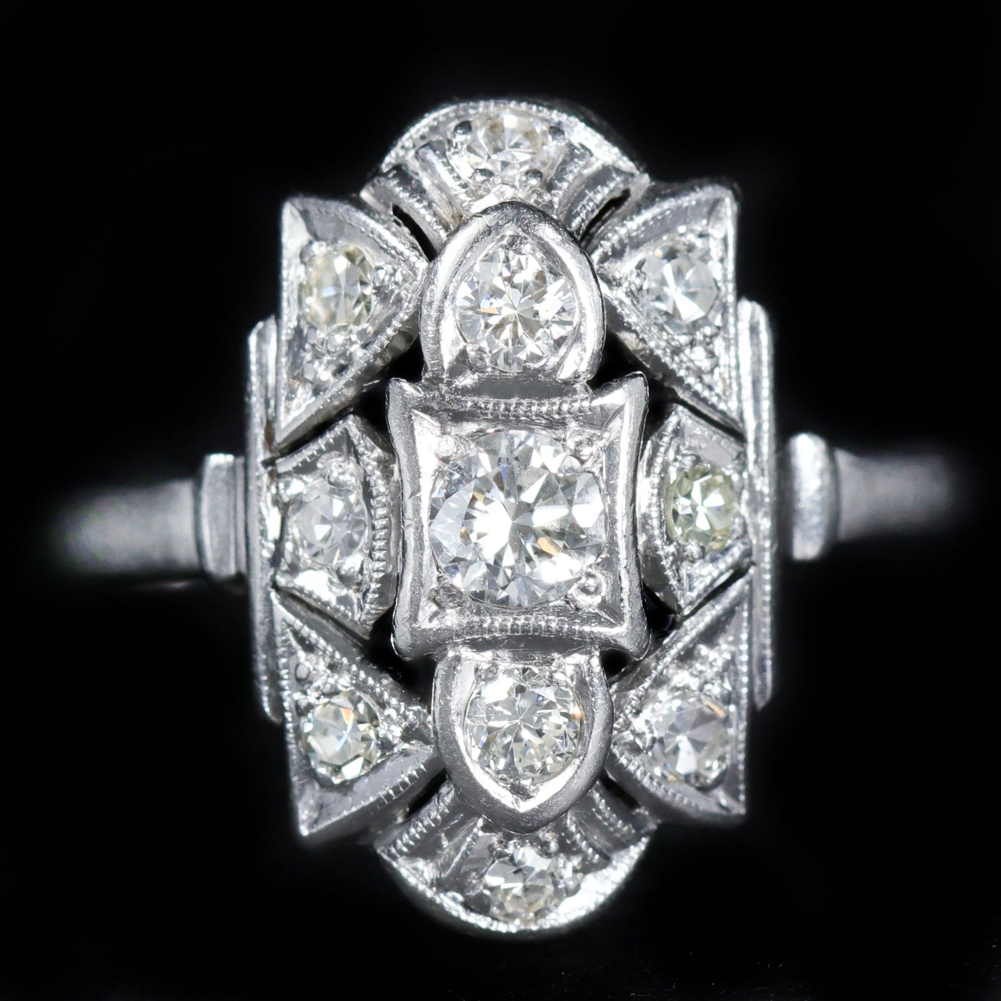 Estate Platinum 0.35 CTW Diamond Ring - Walton's Jewelry