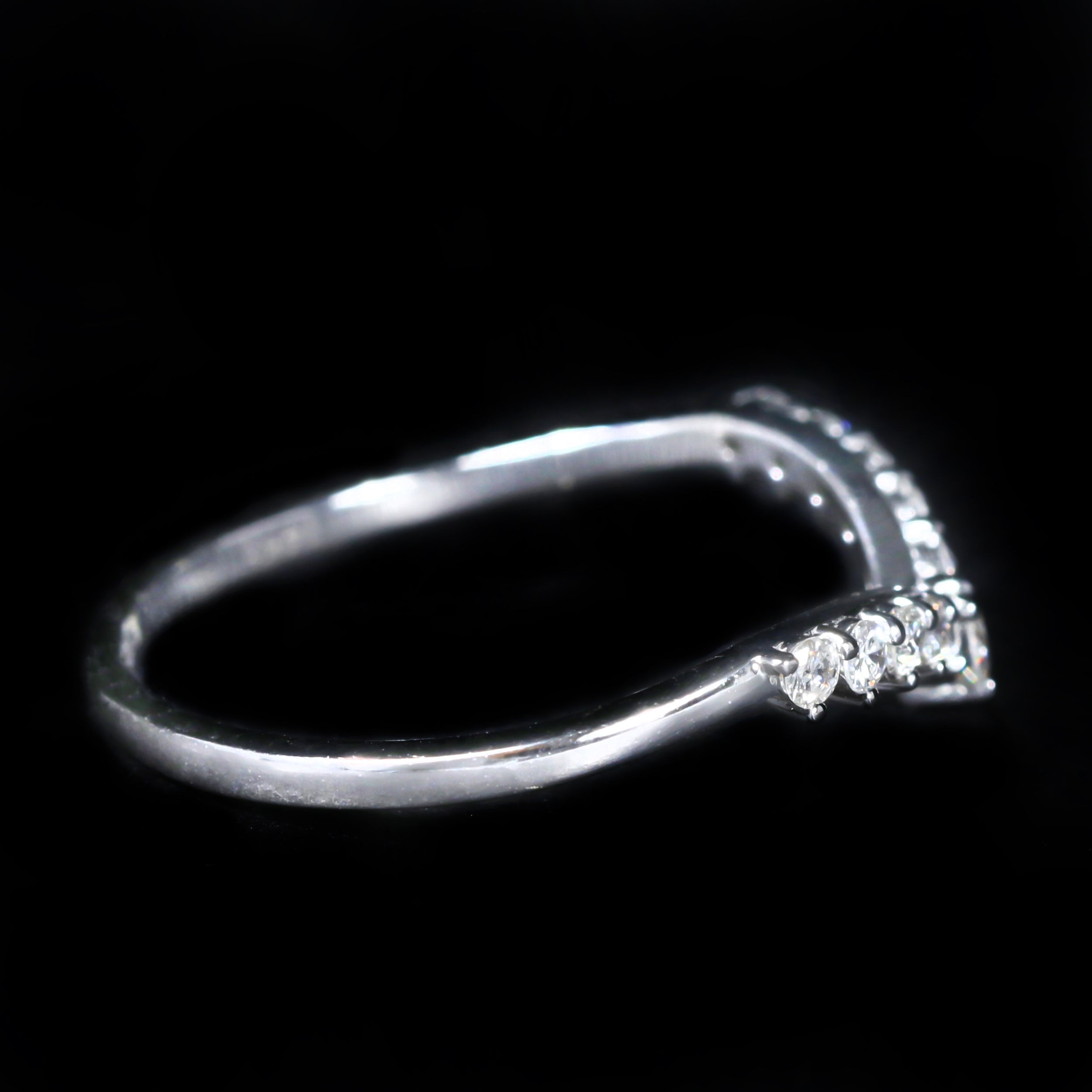14K White Gold 0.28 CTW Diamond Tiara Band